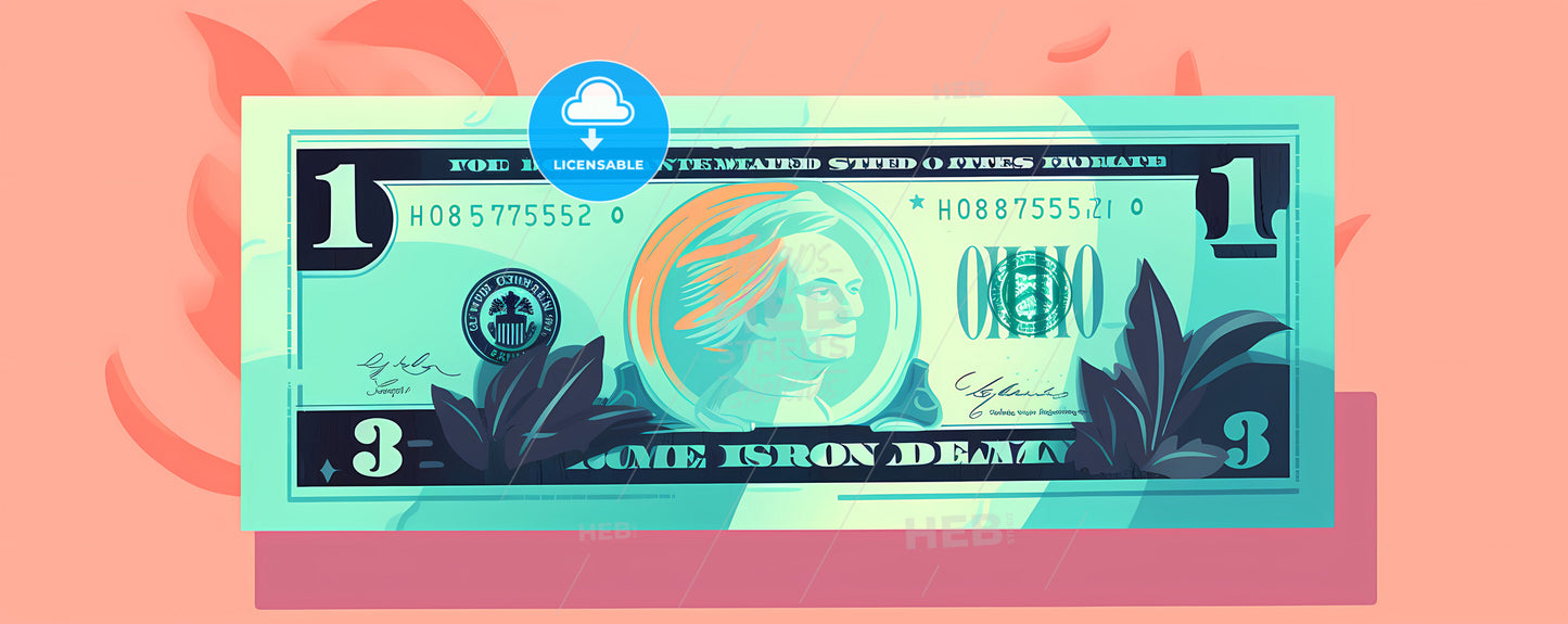 A Dollar Bill With A Picture Of A Man On It