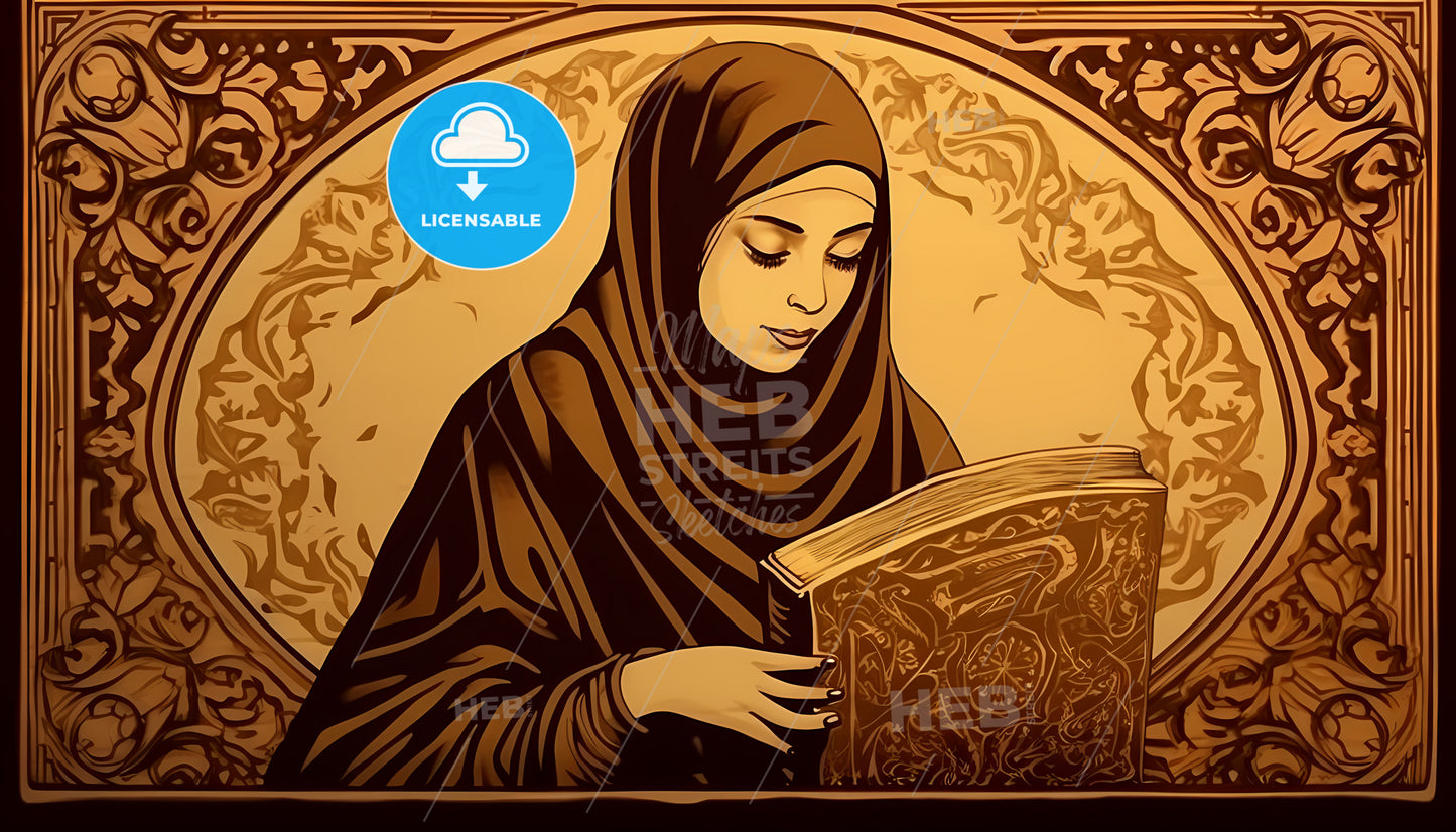 A Woman Reading A Book