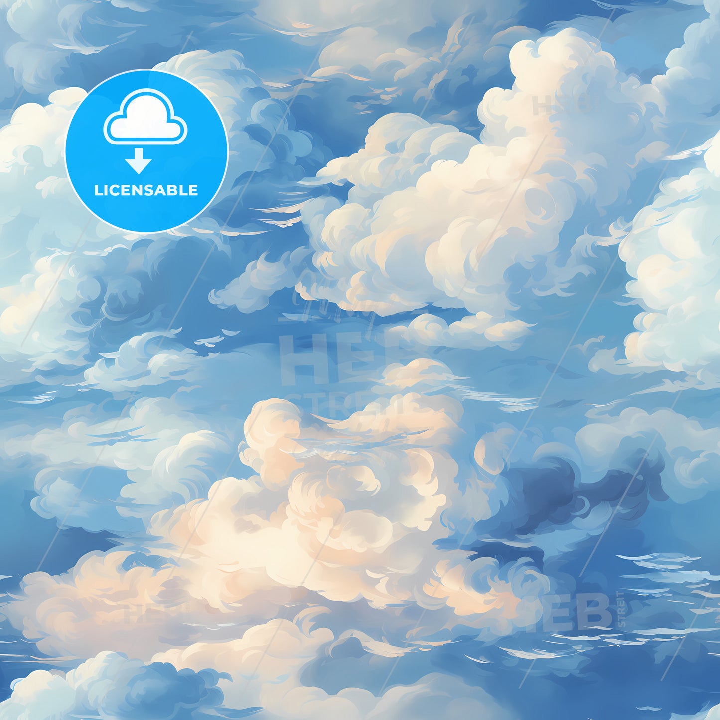 A Blue Sky With Clouds