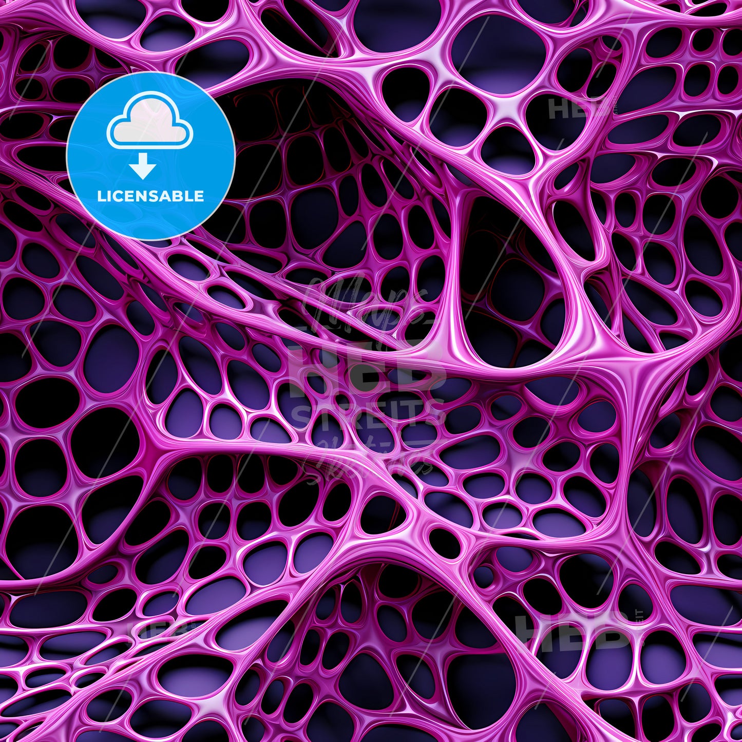 A Purple Mesh With Holes