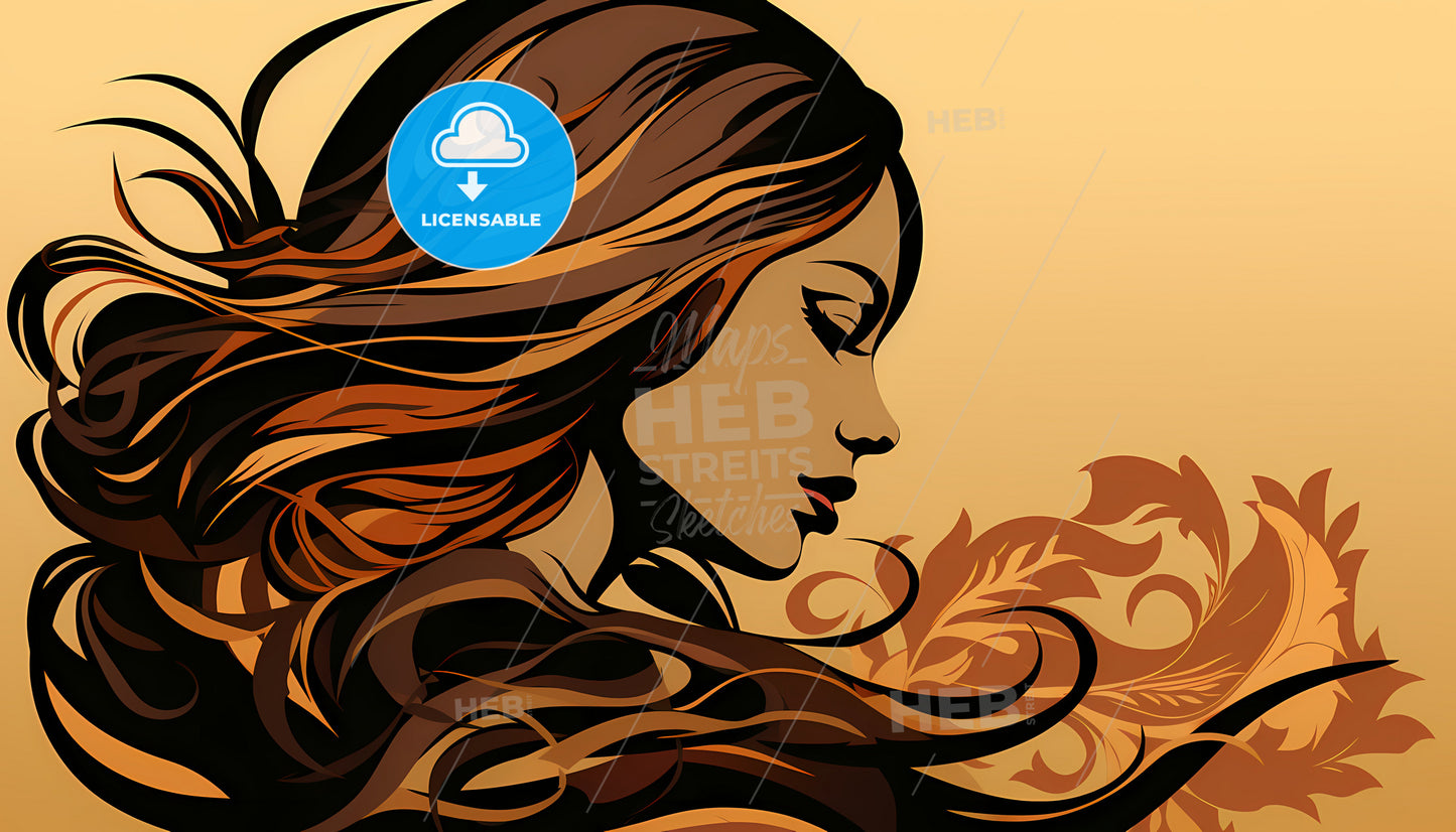 A Woman With Long Hair