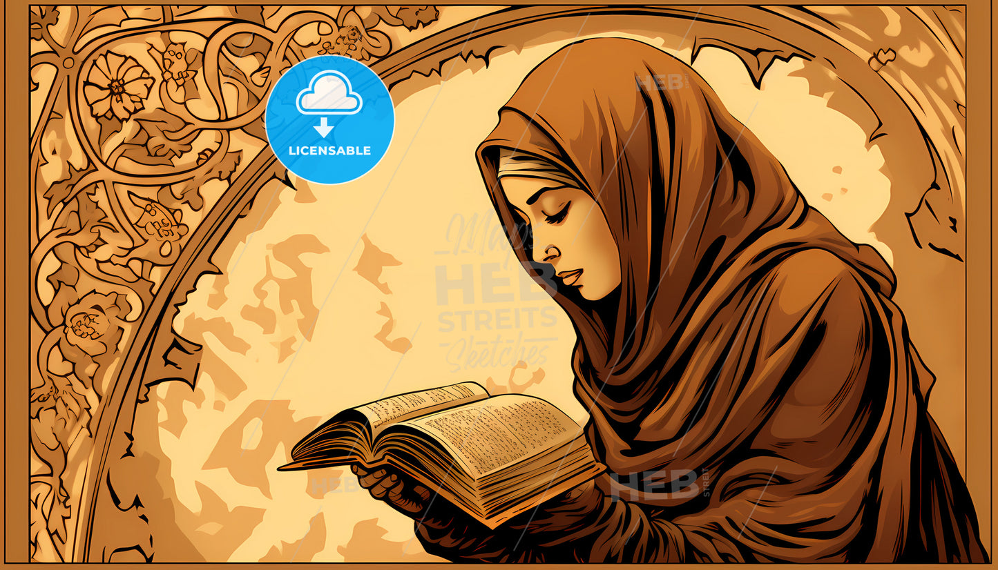 A Woman Reading A Book