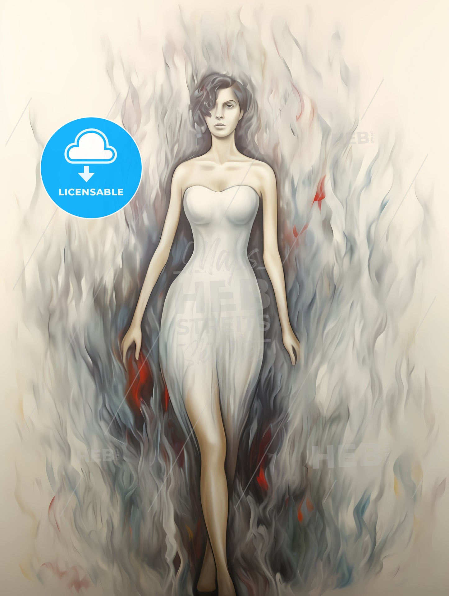 A Woman In A White Dress