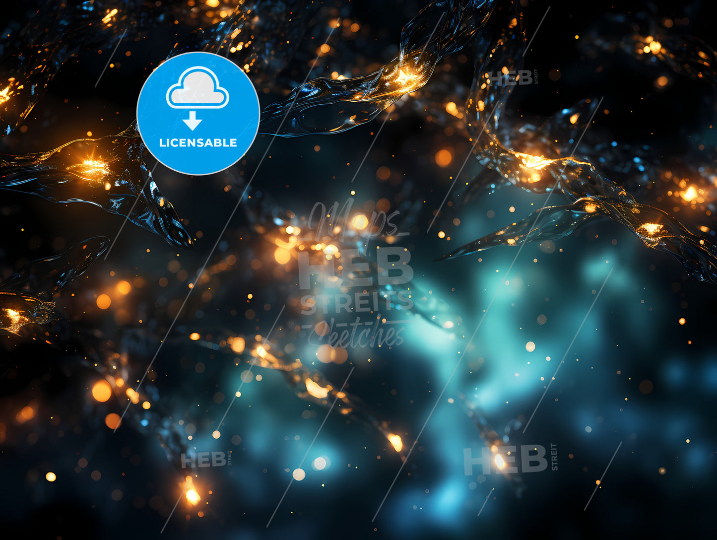 A Glowing Lights In The Sky