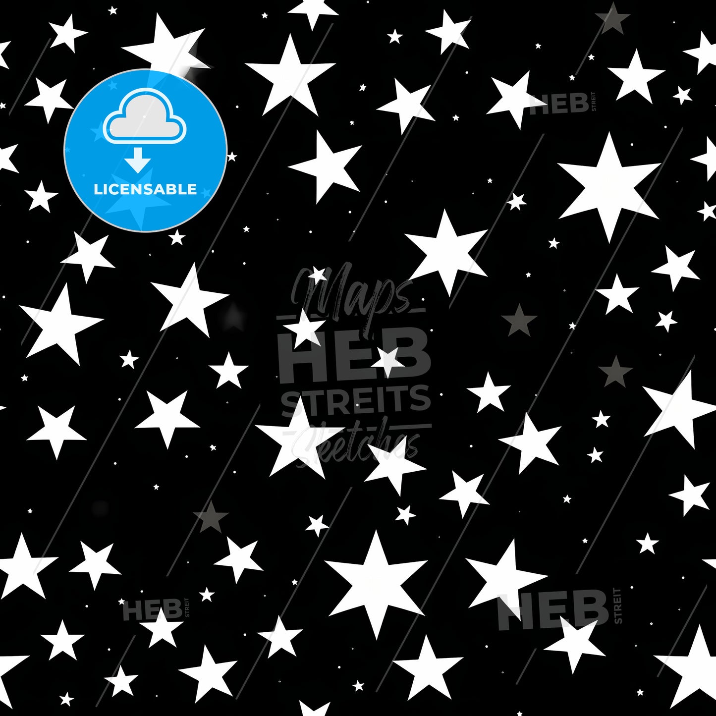 A Black Background With White Stars