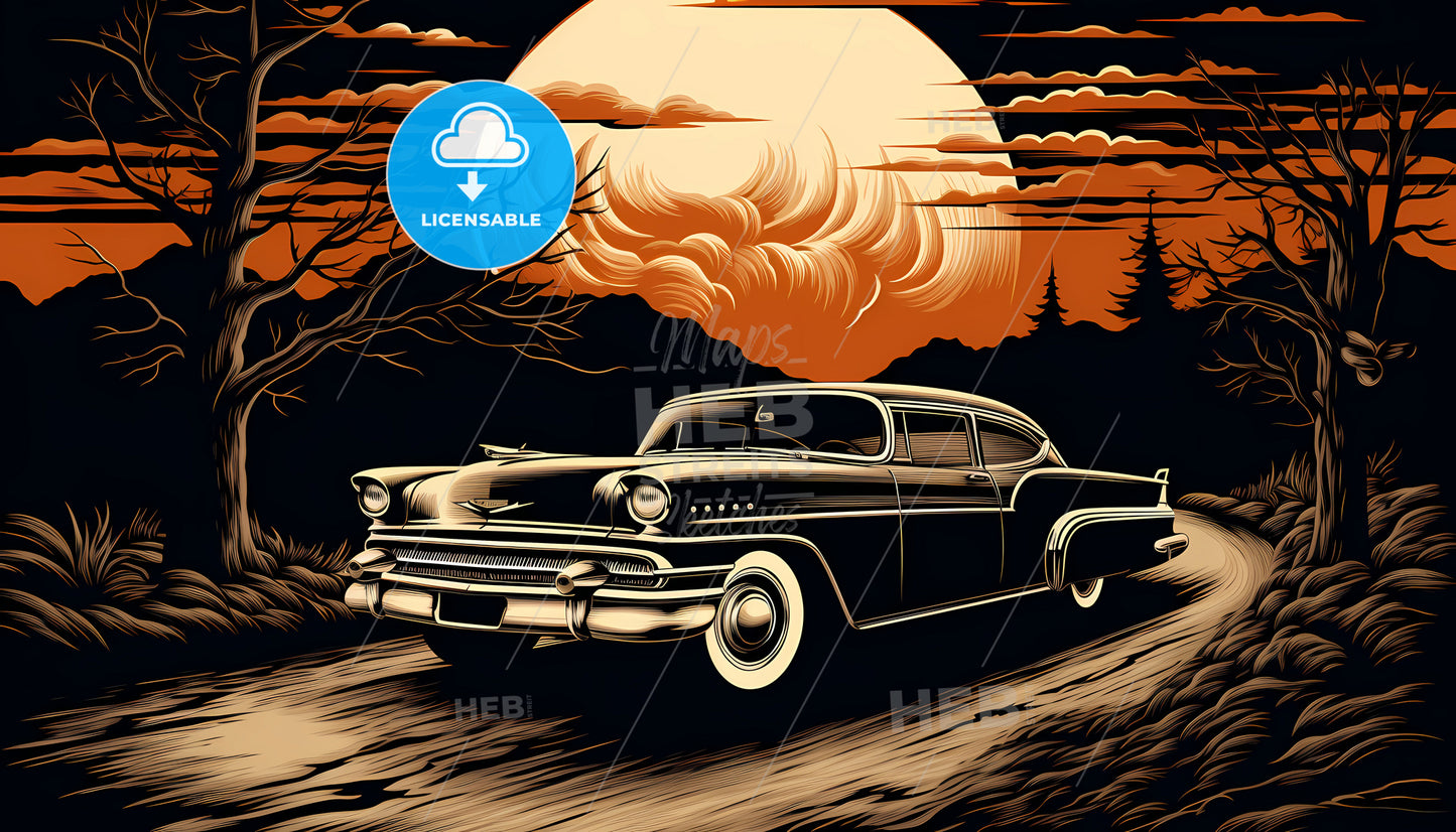 A Car On A Dirt Road