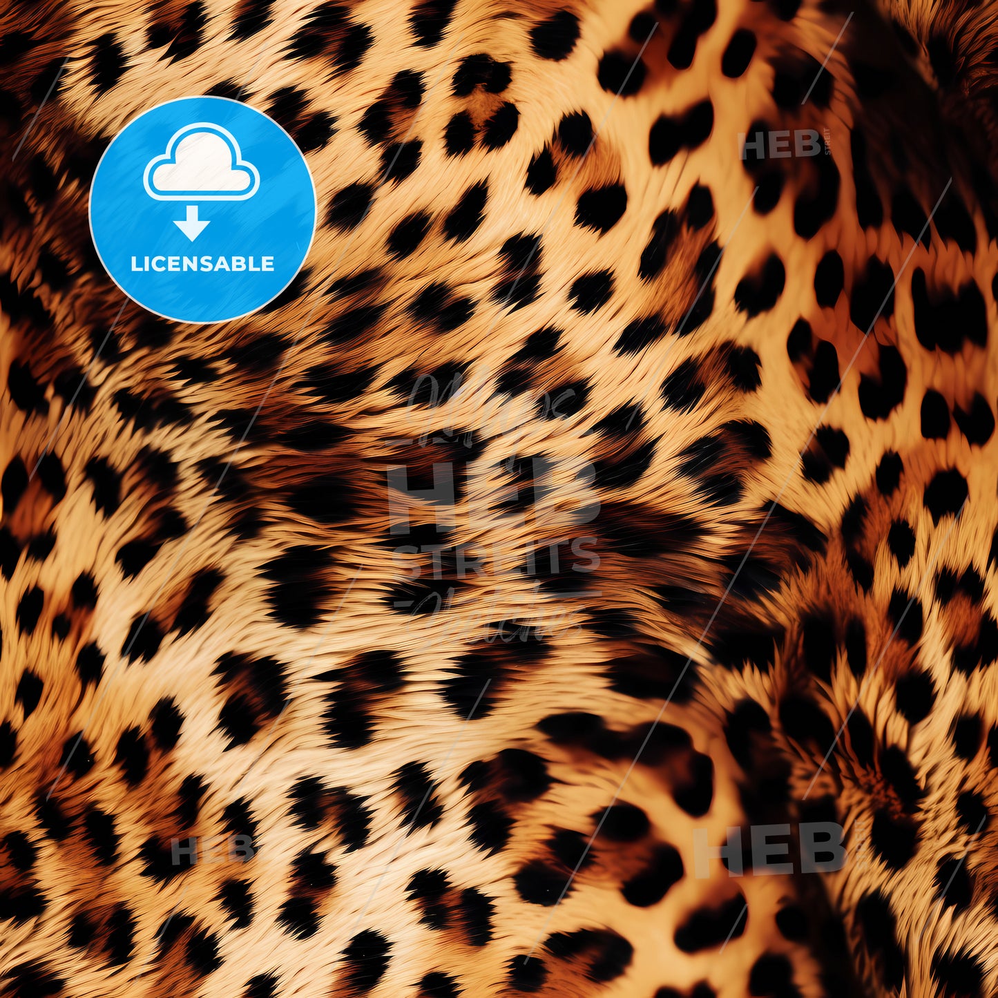 A Close Up Of A Leopard Fur