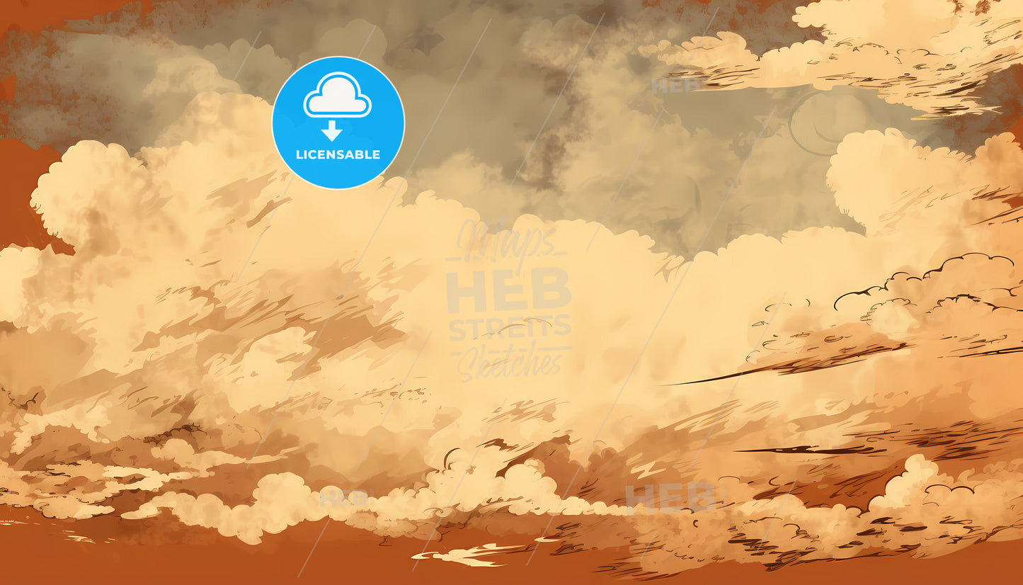 A Cloudy Sky With Clouds