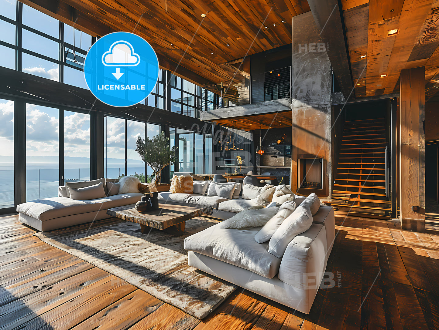 Pening Spaces Safely, A Large Living Room With Large Windows