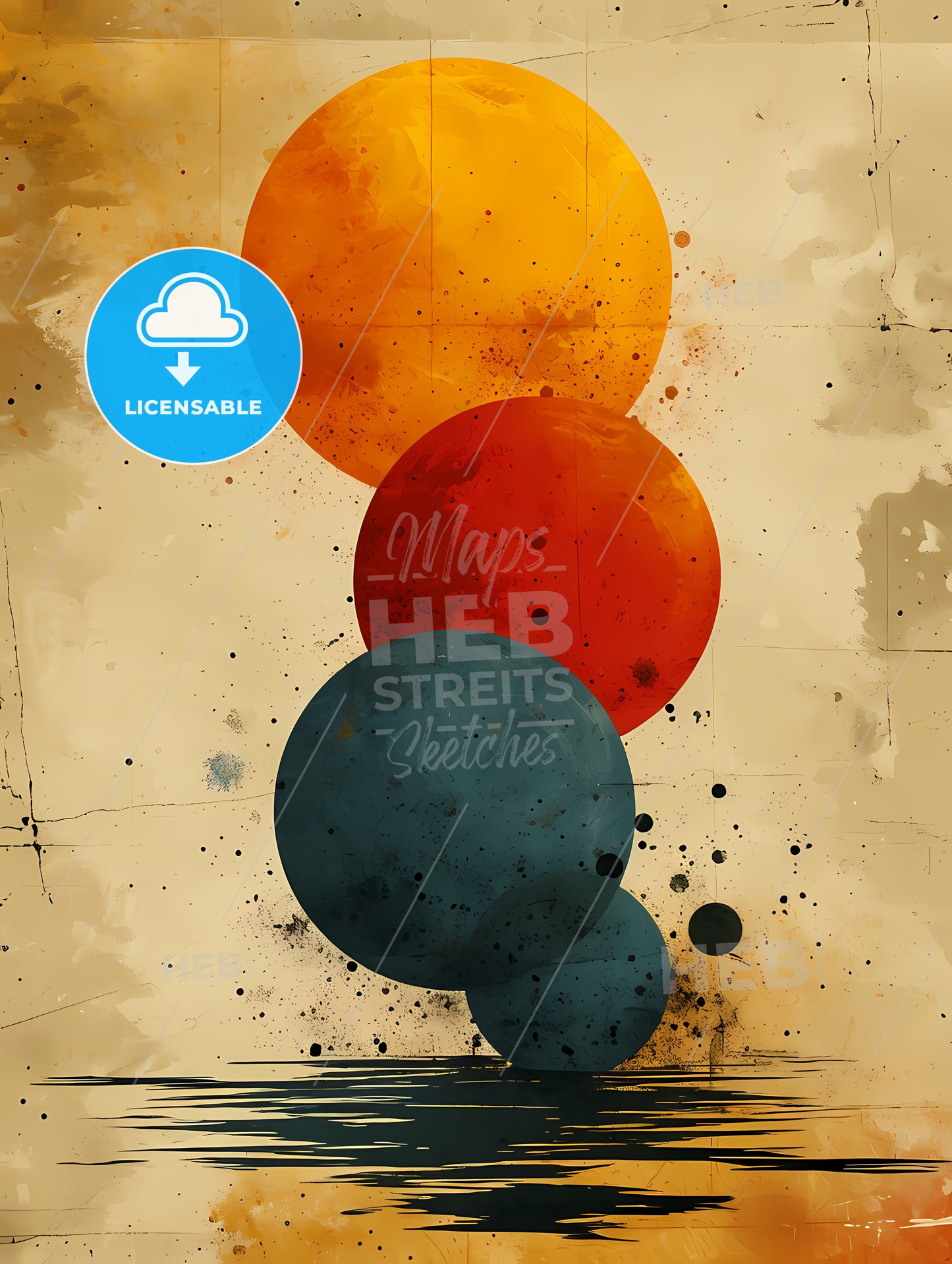 The Shadow Of The Trinity Is Shown, A Group Of Colorful Circles