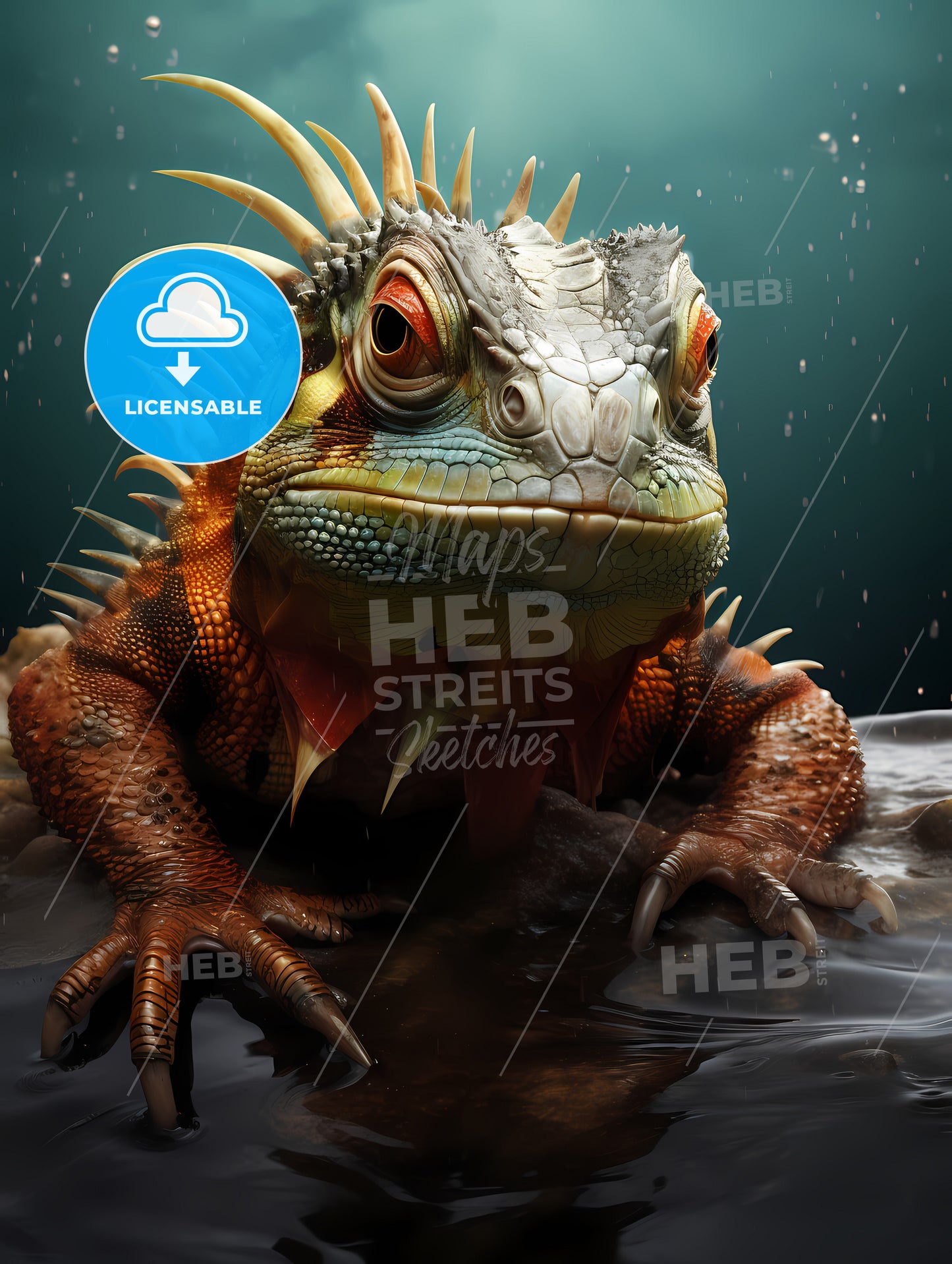 A Peculiar Animal Named Surson, A Lizard With Spikes On Its Head