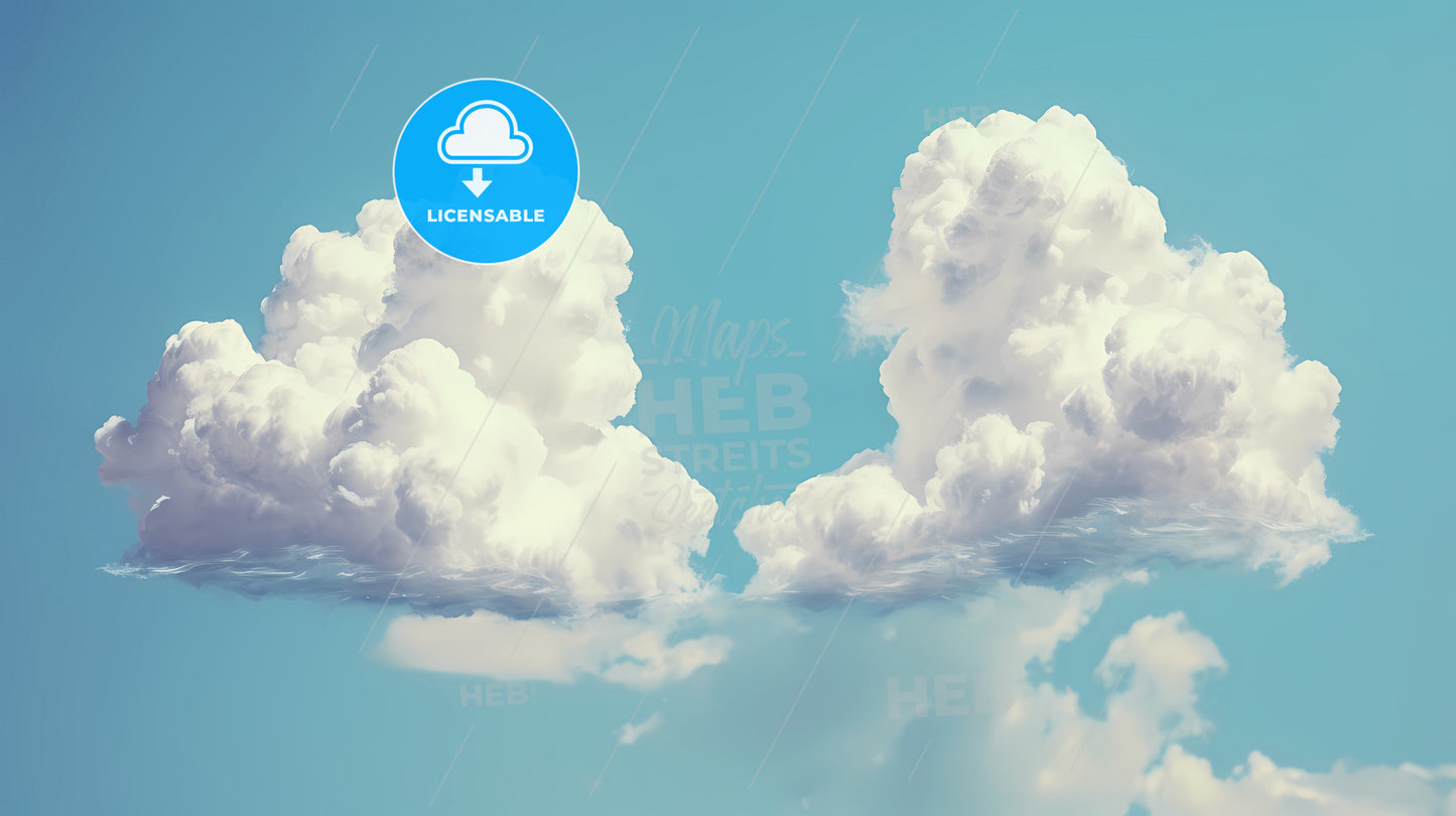 A Picture Of Two Clouds, Clouds In The Sky