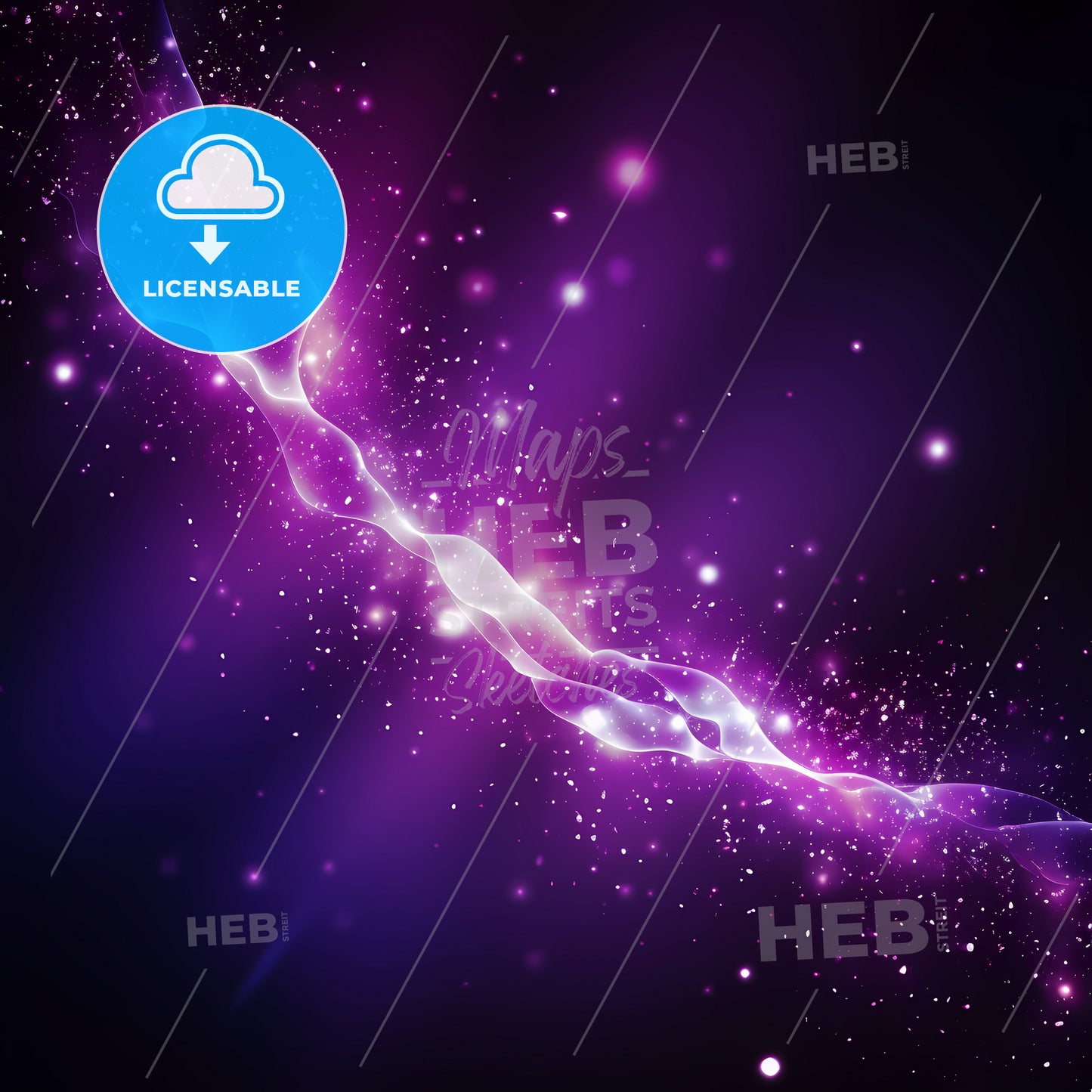 Beautiful Shine Purple, A Purple Light In The Dark