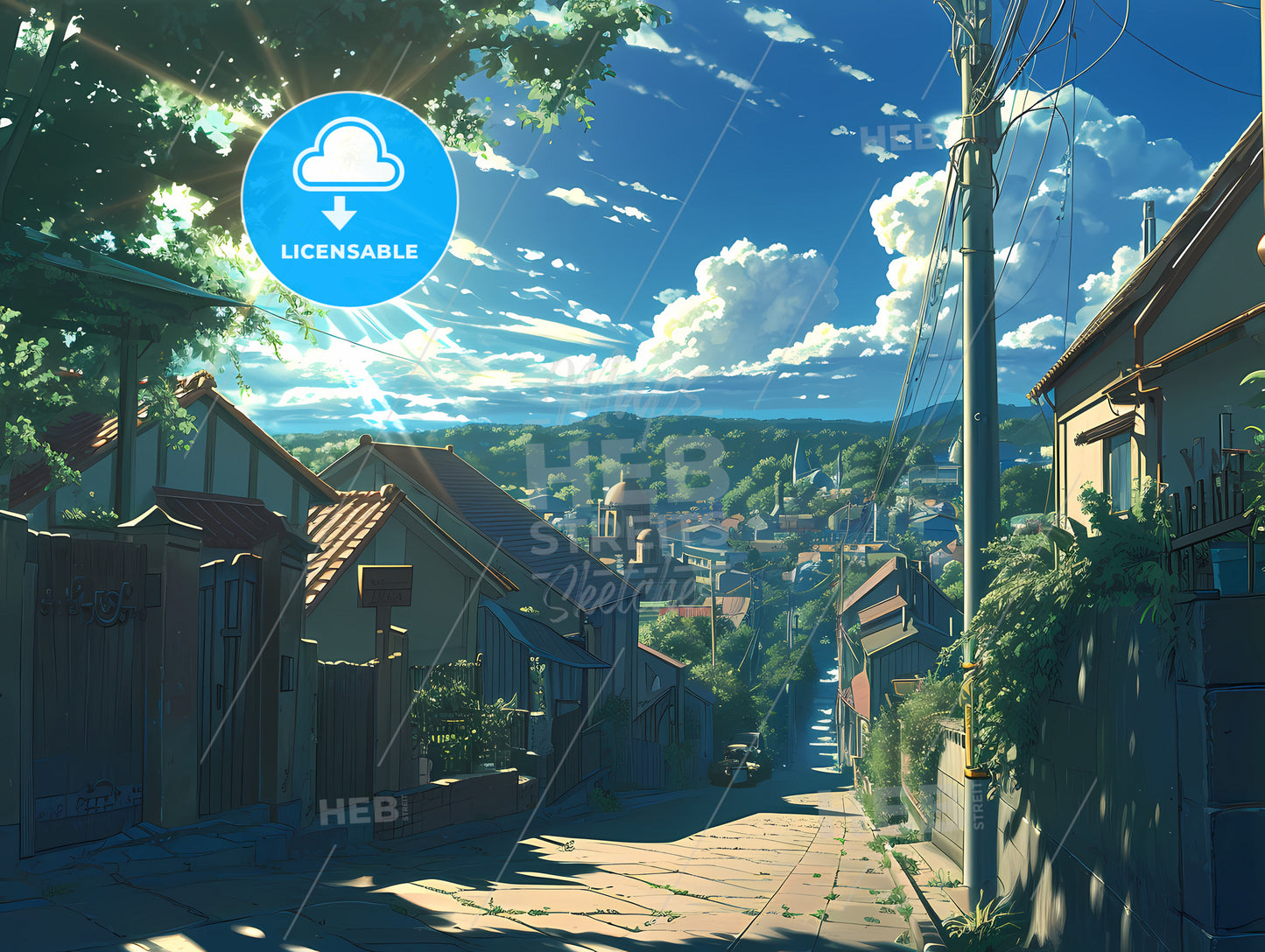 Berlin Germany Cityscape, A Street With Buildings And Trees On The Side