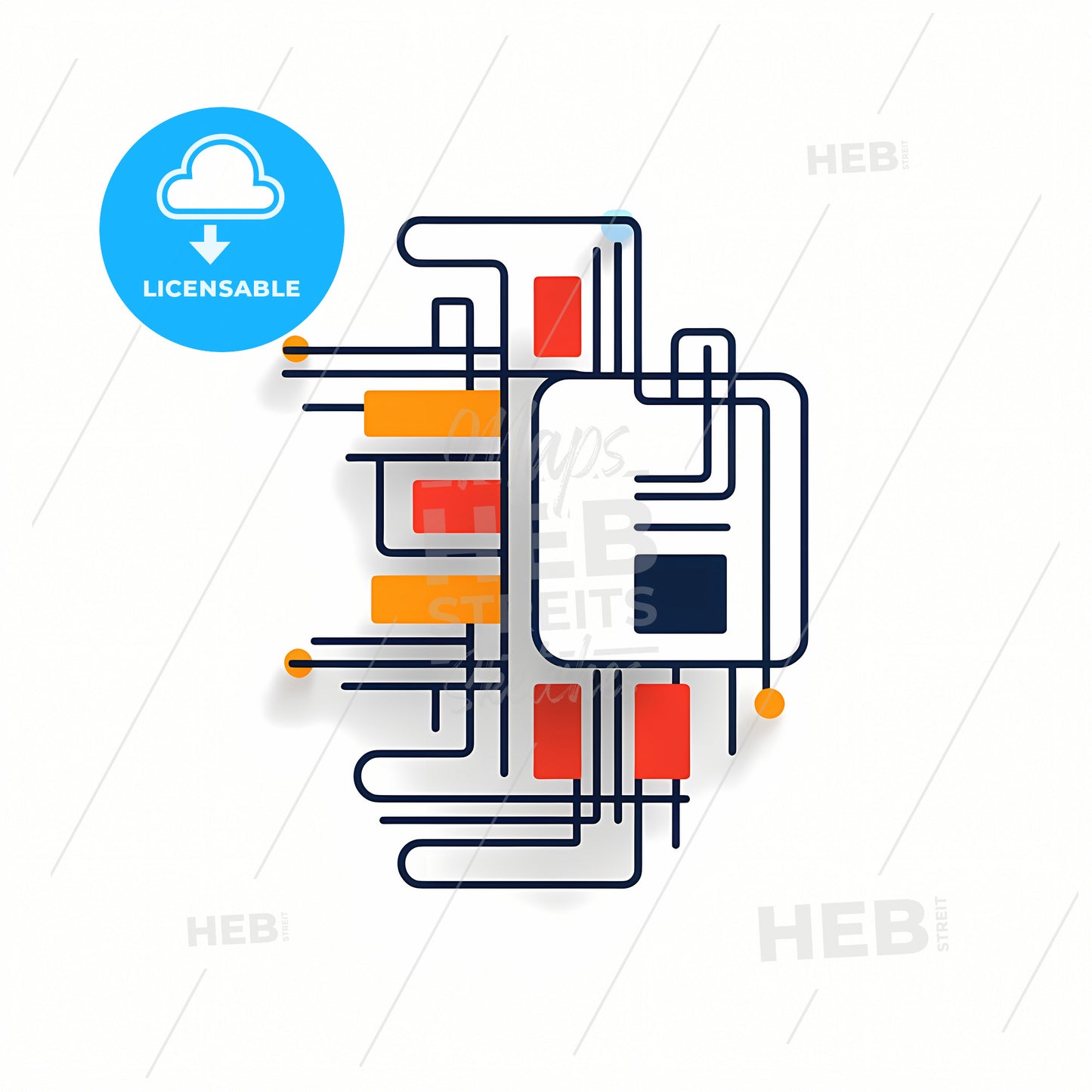 Logo Of A Microchip, A Logo Of A Computer