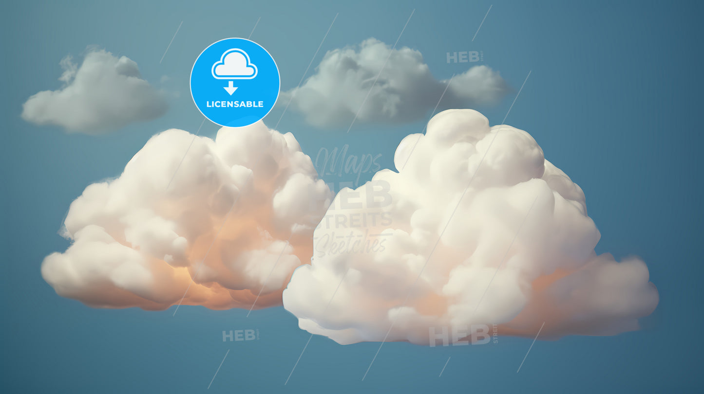 A Picture Of Two Clouds, Two Clouds In The Sky