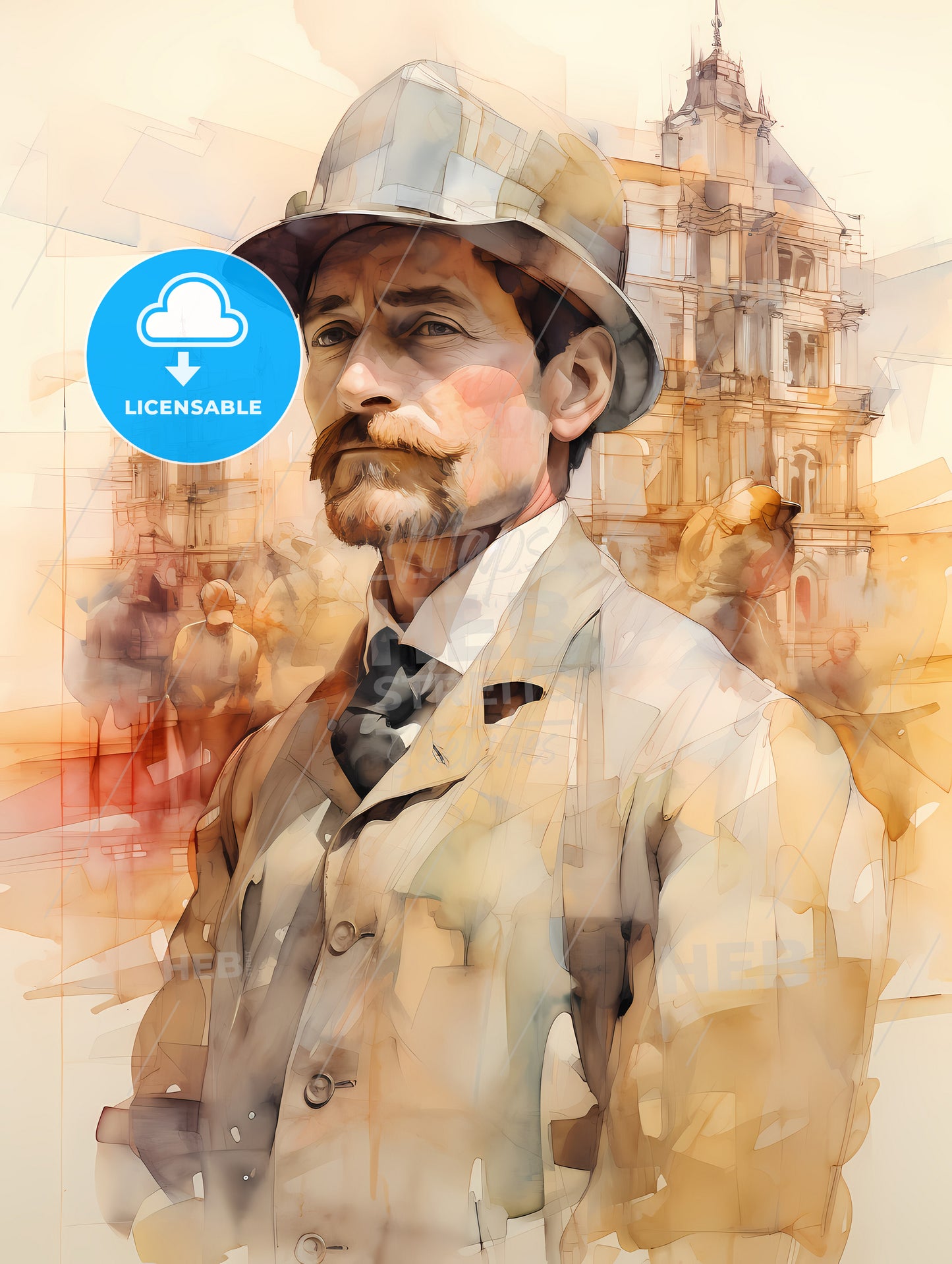 Building Constructer Engineer, A Man Wearing A Hat