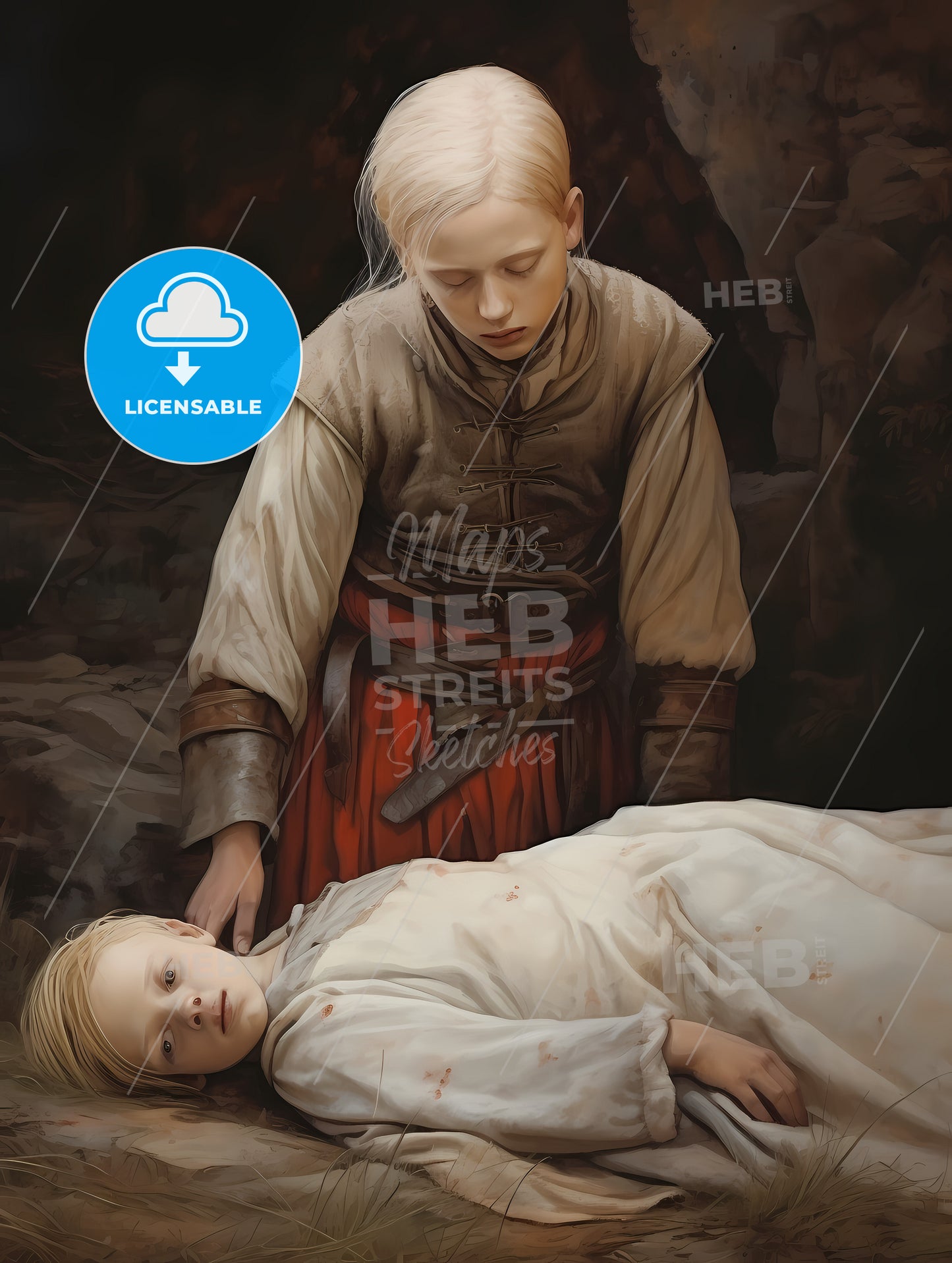 The Tragic Death Of The Albino Boy, A Woman Looking At A Woman