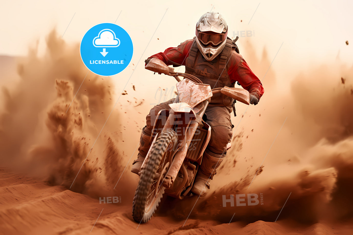 An Athlete On A Dirt Bike, A Person On A Dirt Bike