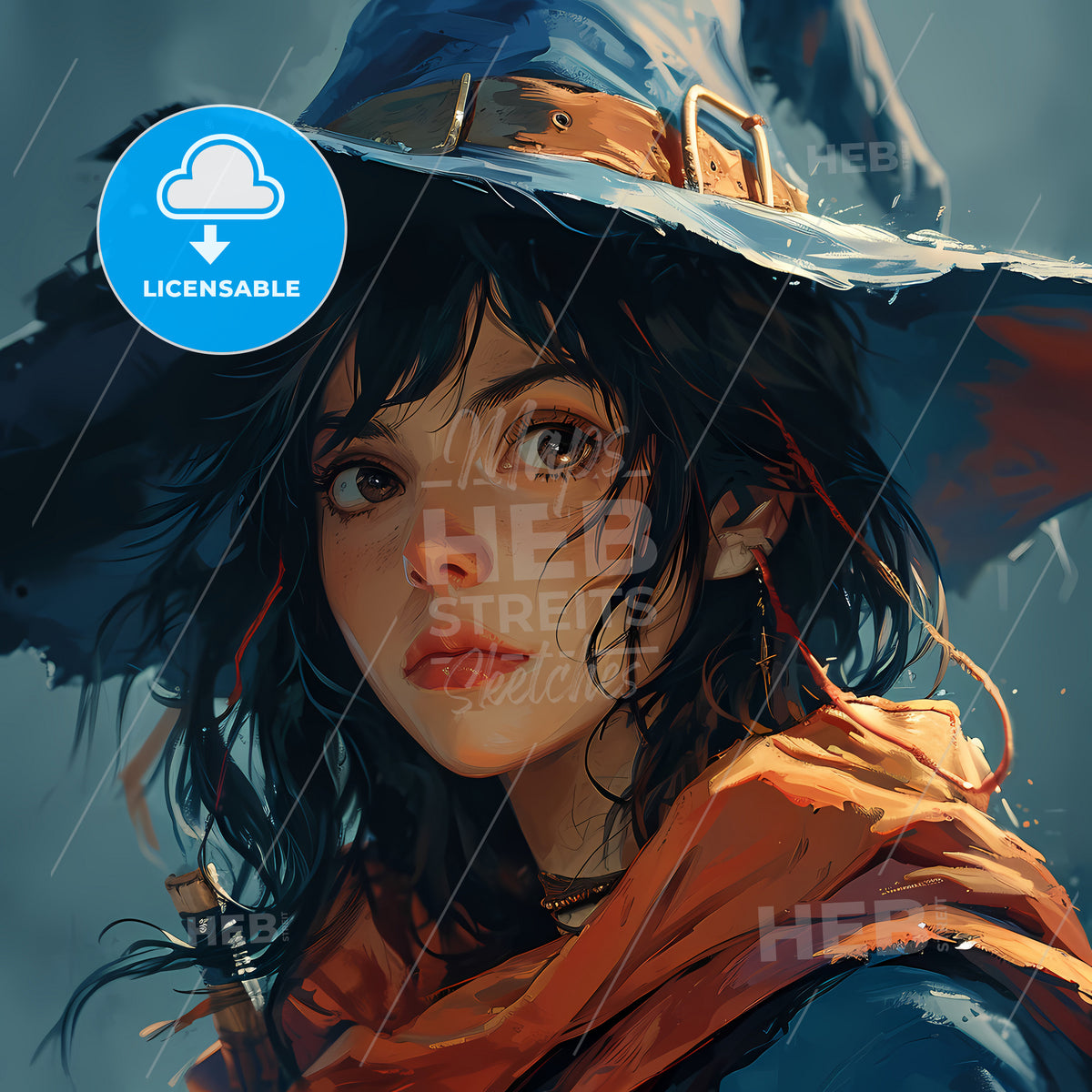 Cute Wicked Witch, A Woman Wearing A Hat