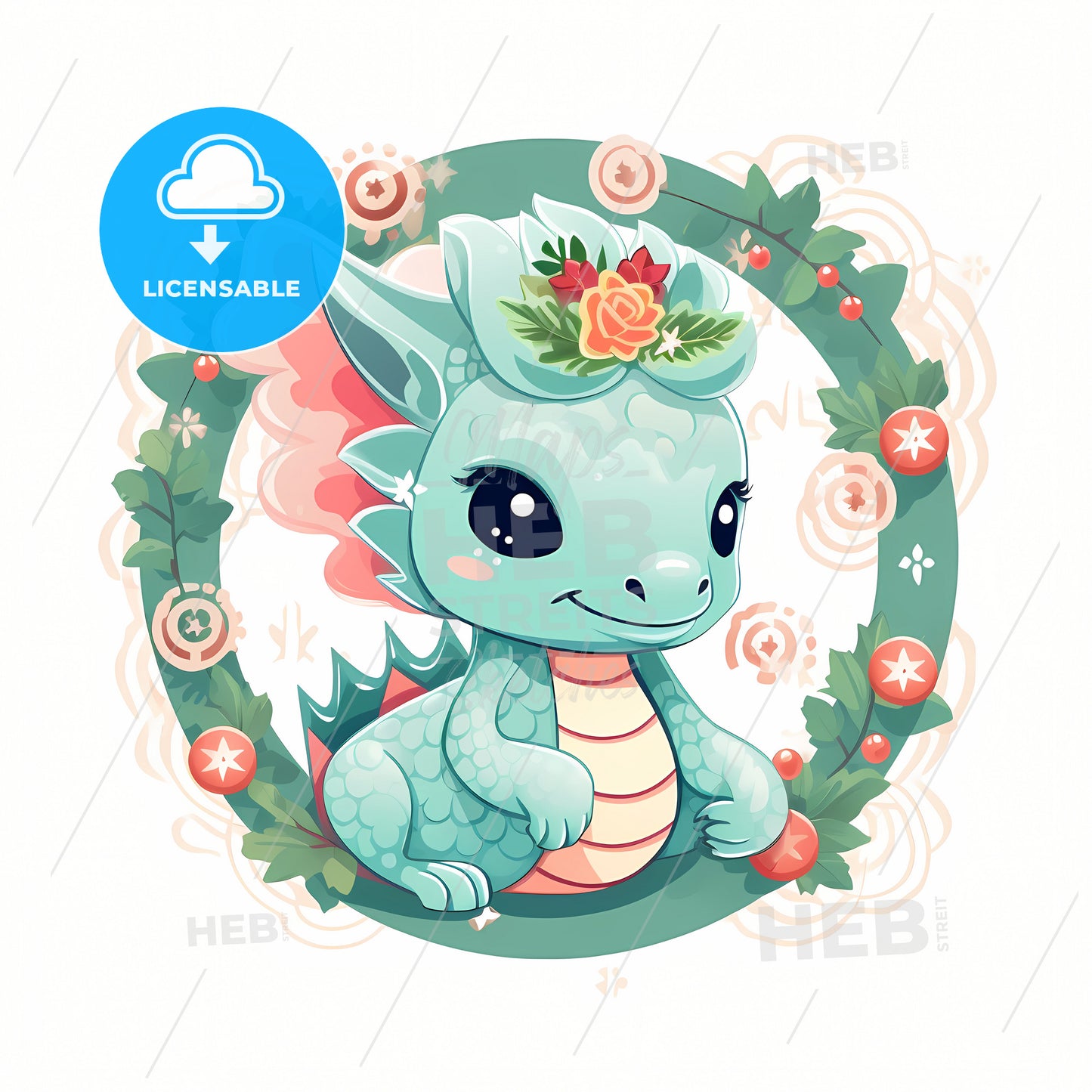 Dragon New Year, A Cartoon Of A Dragon