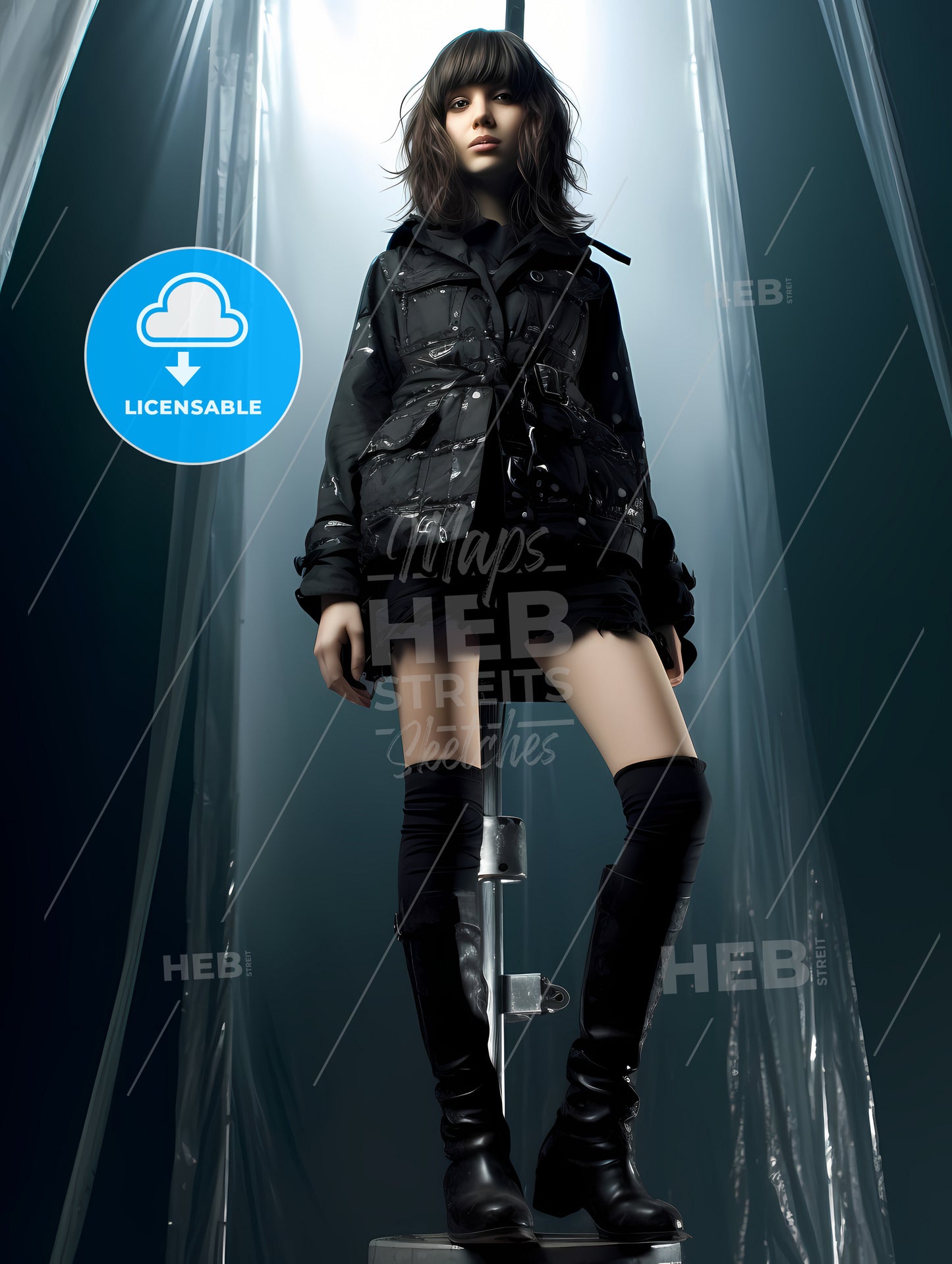 Full Body Shot Girl, A Woman Posing For A Picture