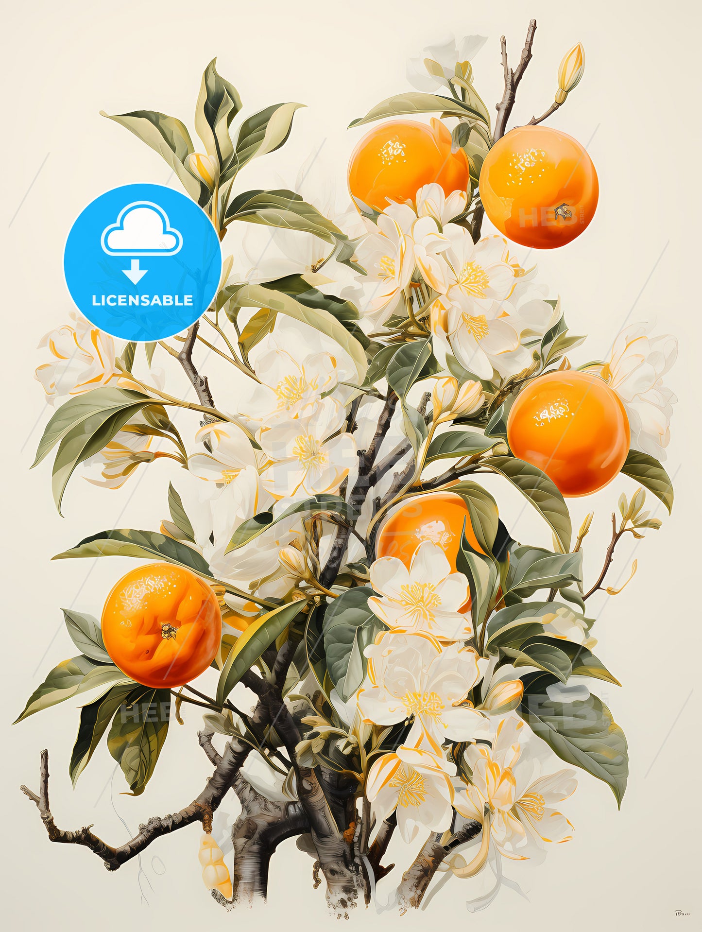 Ugly Orange Trees In London, A Tree With Oranges And White Flowers