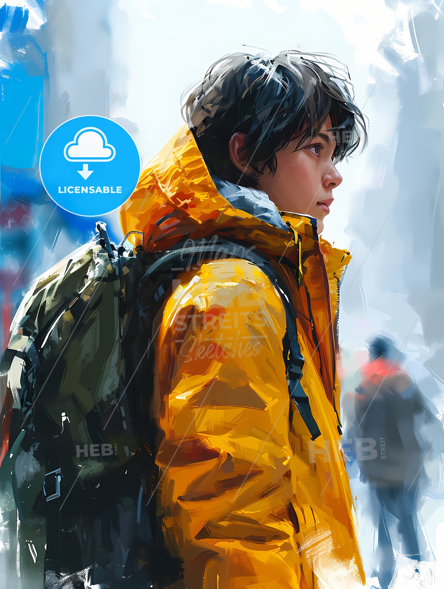 Travelers For The Tshirt, A Person Wearing A Yellow Jacket