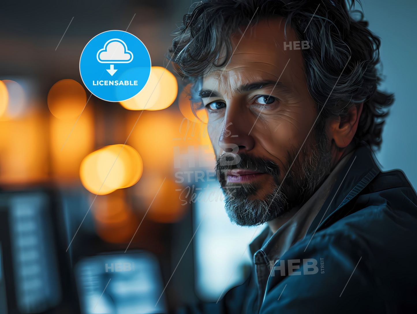 An Advertising Designer, A Man With A Beard And Mustache