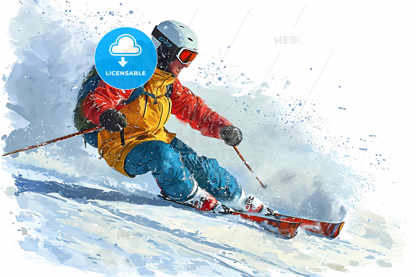 Black Man Skiing, A Person Skiing Down A Mountain