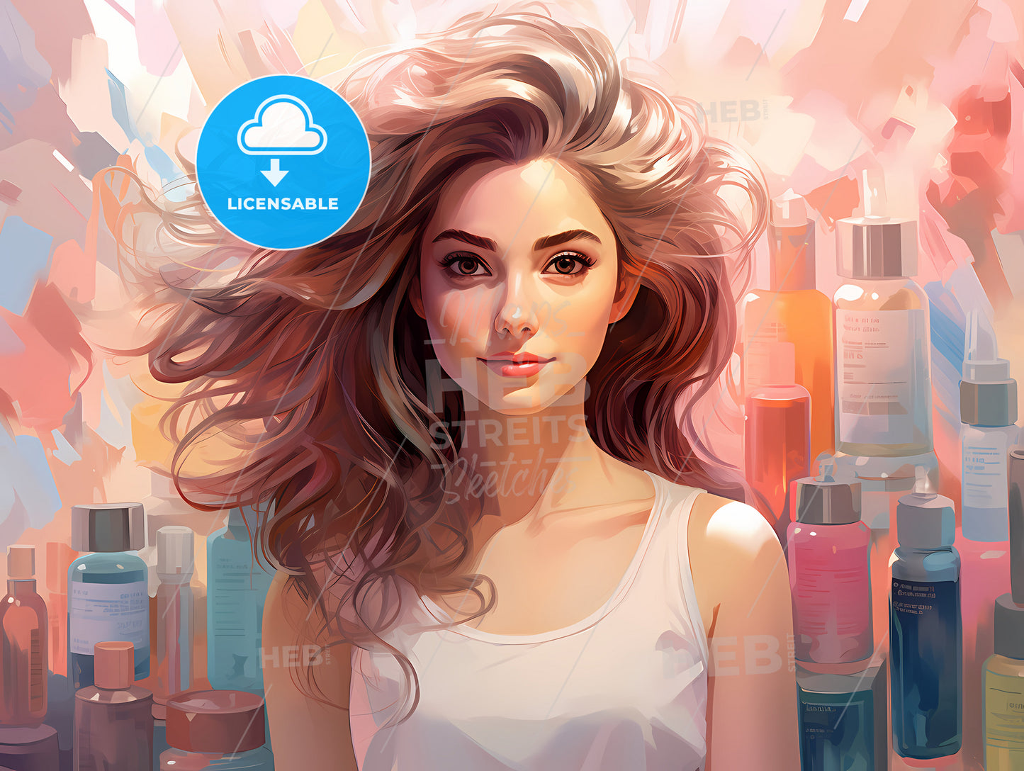 Custom Hair Stylist Image, A Woman With Long Hair