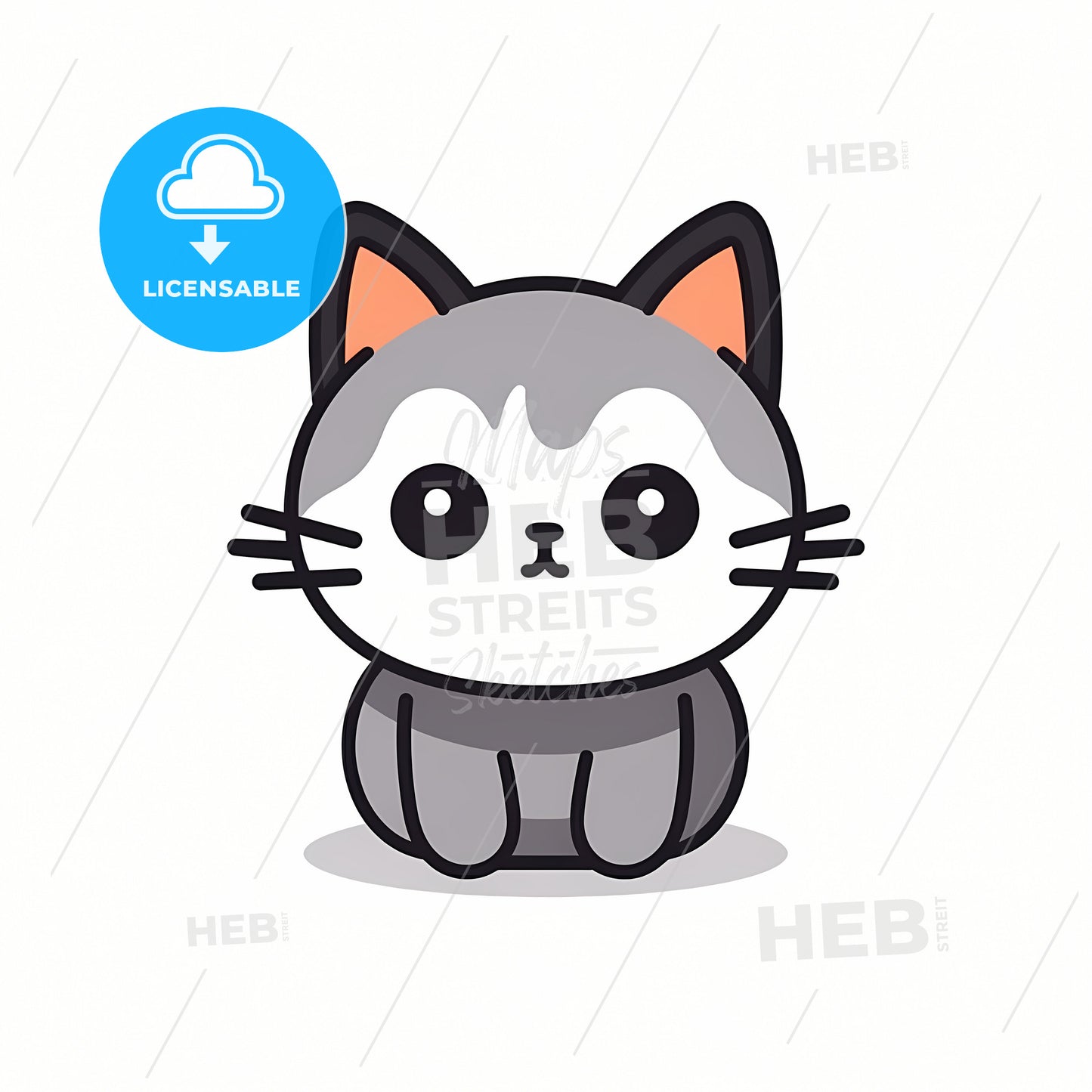 A Cat, A Cartoon Of A Cat