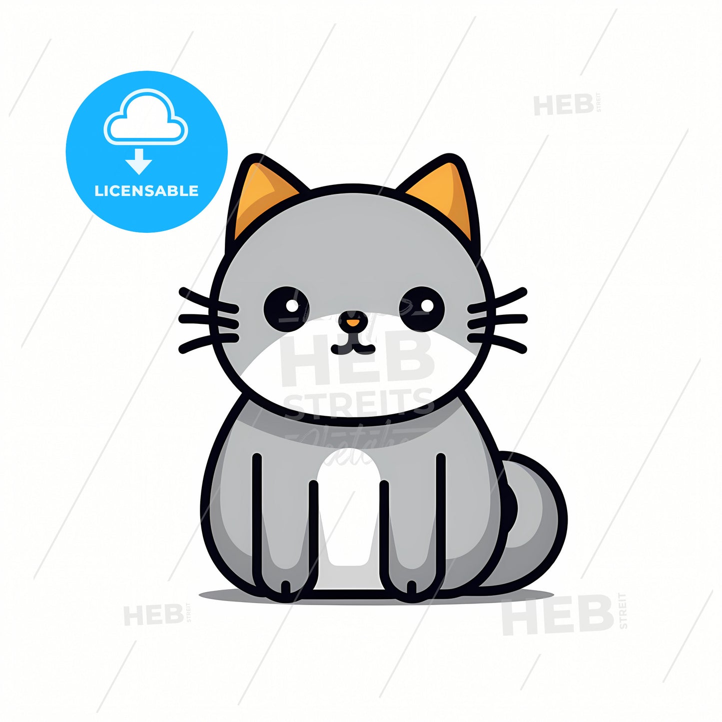 A Cat, A Cartoon Of A Cat