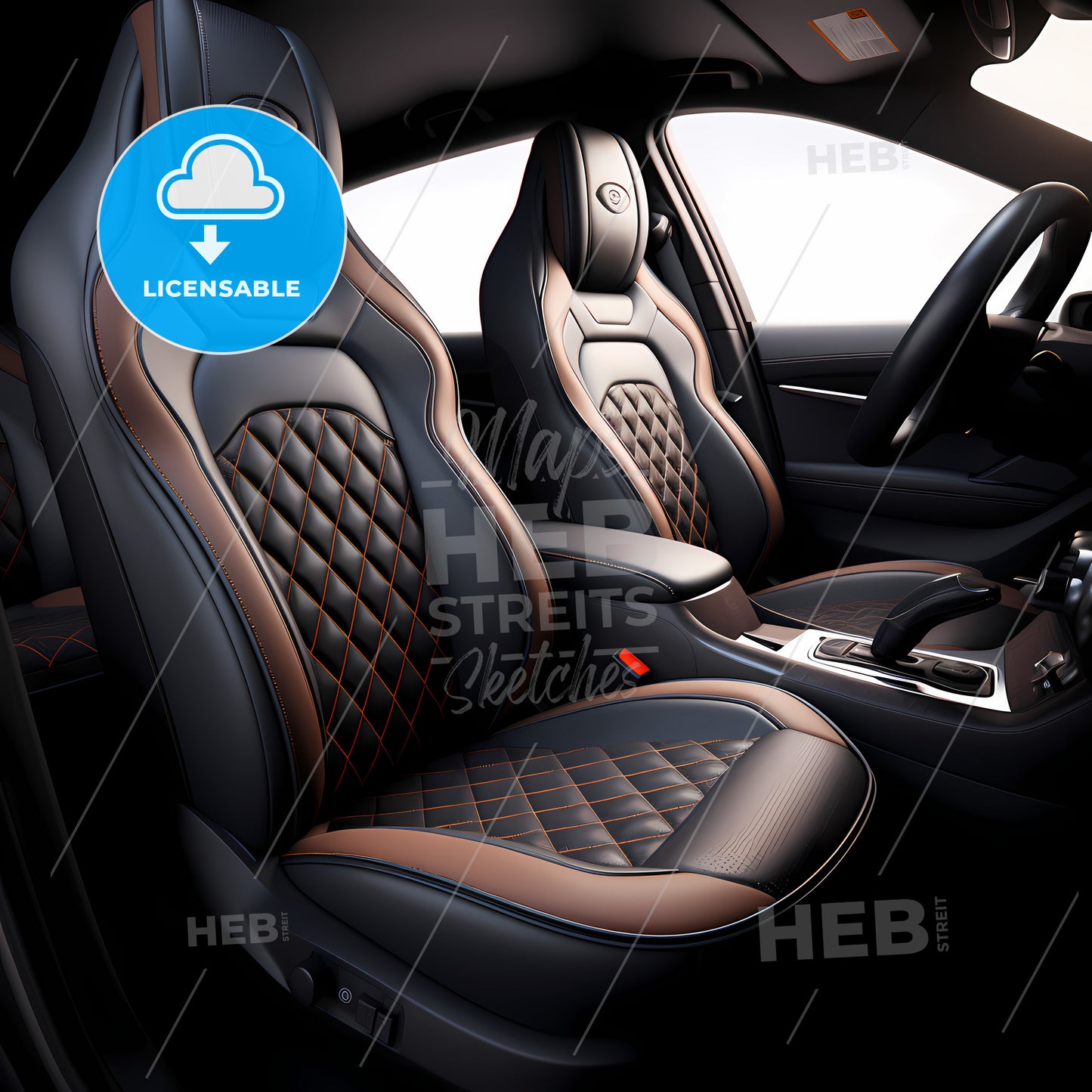 High-End Car Seat Cover, The Inside Of A Car