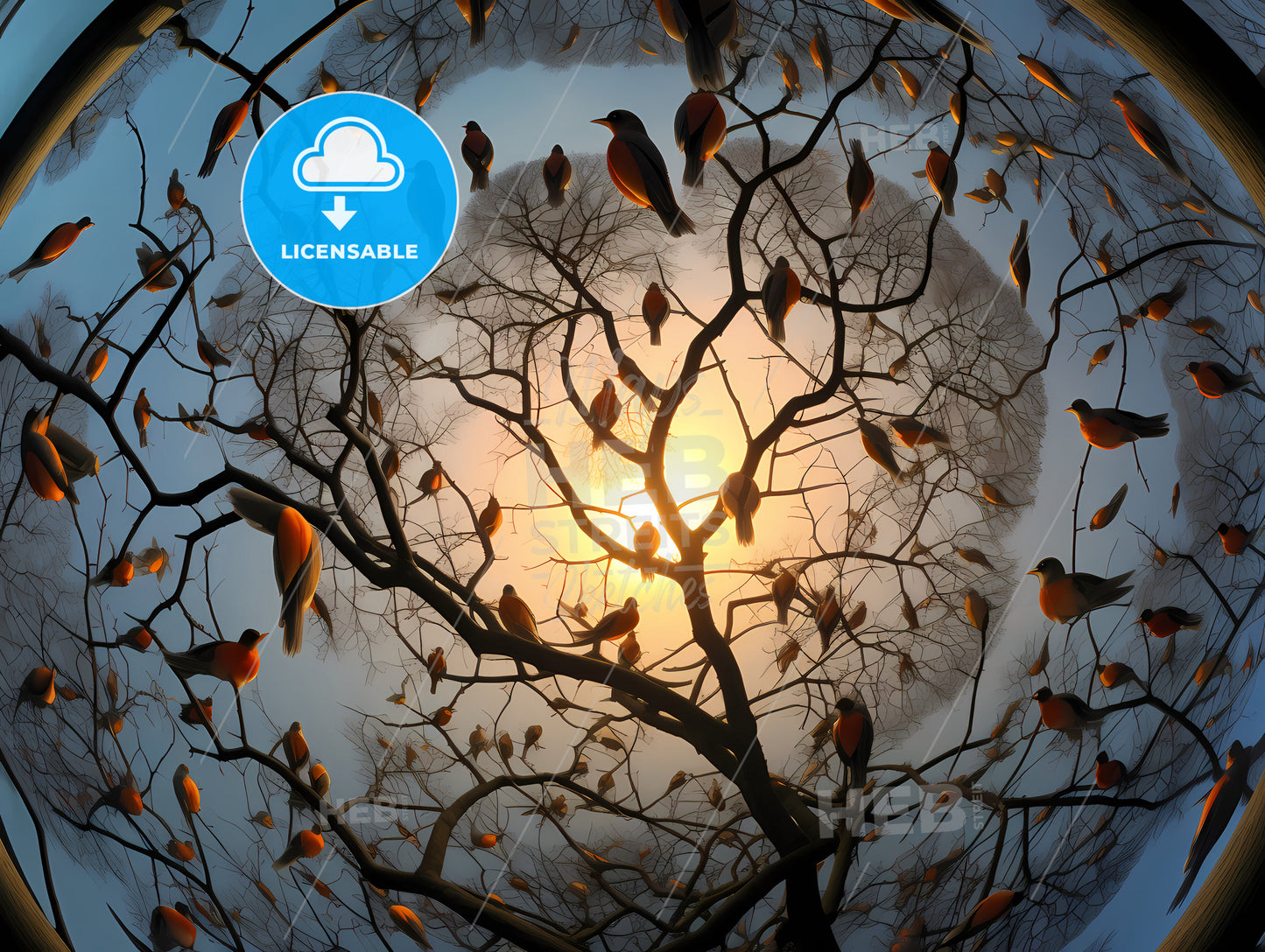 A Hundred Birds Are Singing, Birds On A Tree