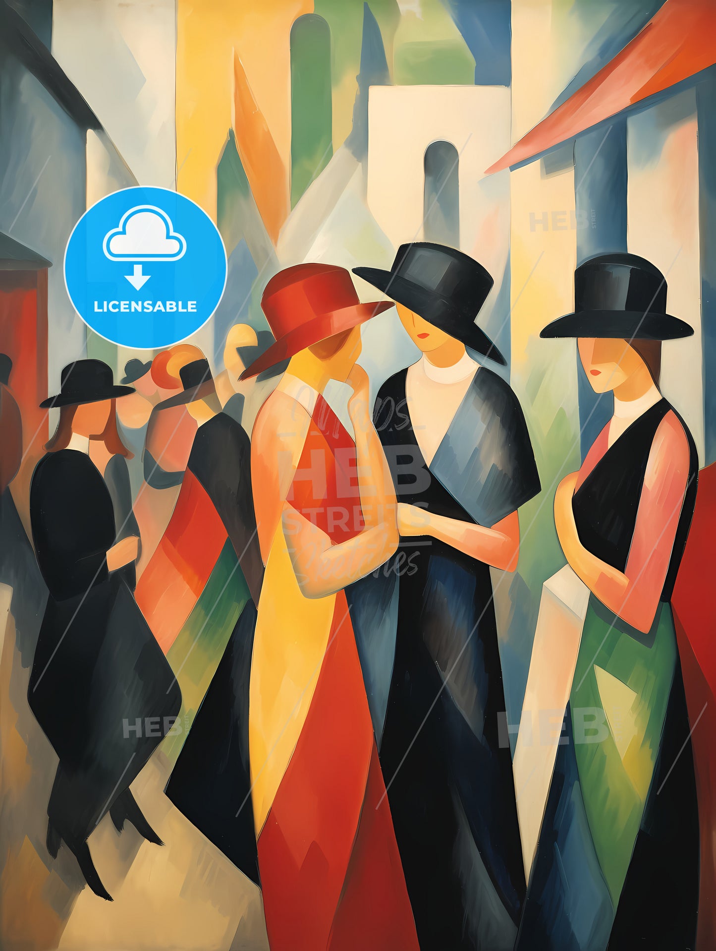 If August Macke Was A Photographer, A Group Of Women Wearing Hats