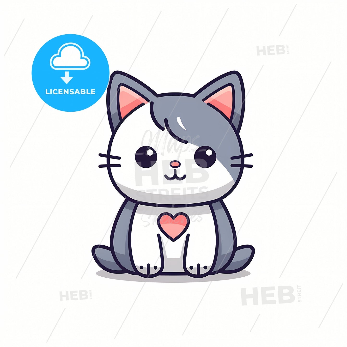 A Cat, A Cartoon Of A Cat