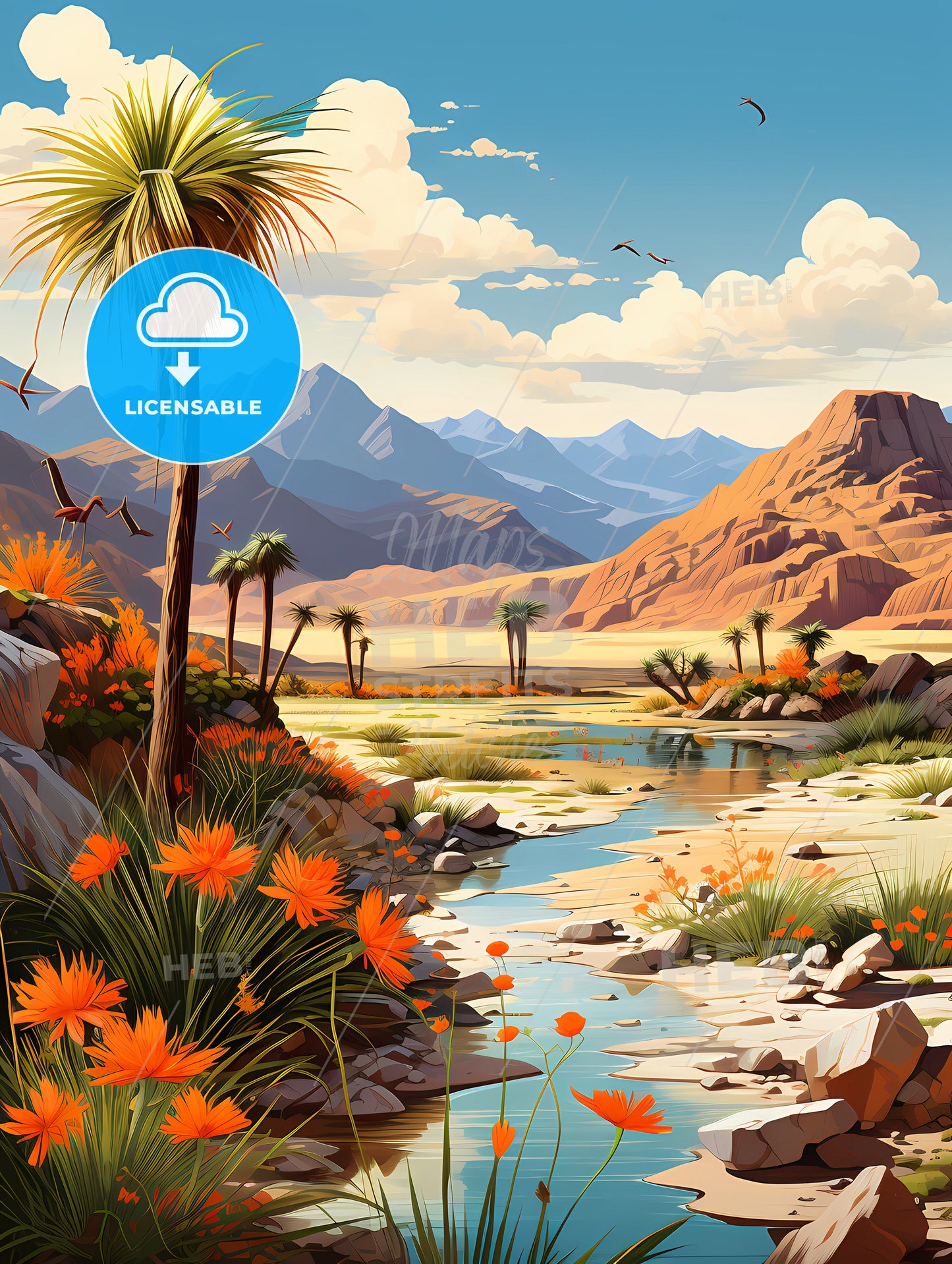 Death Valley National Park, A Landscape With Mountains And A River