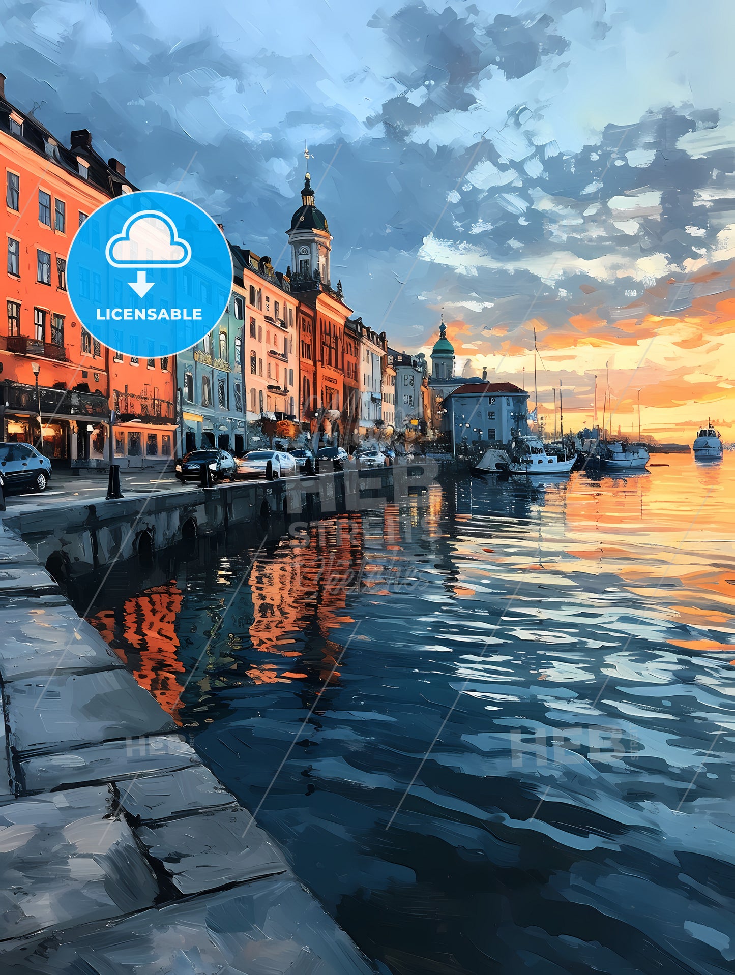 Helsinki Capital Of Finland, A Water Next To A City