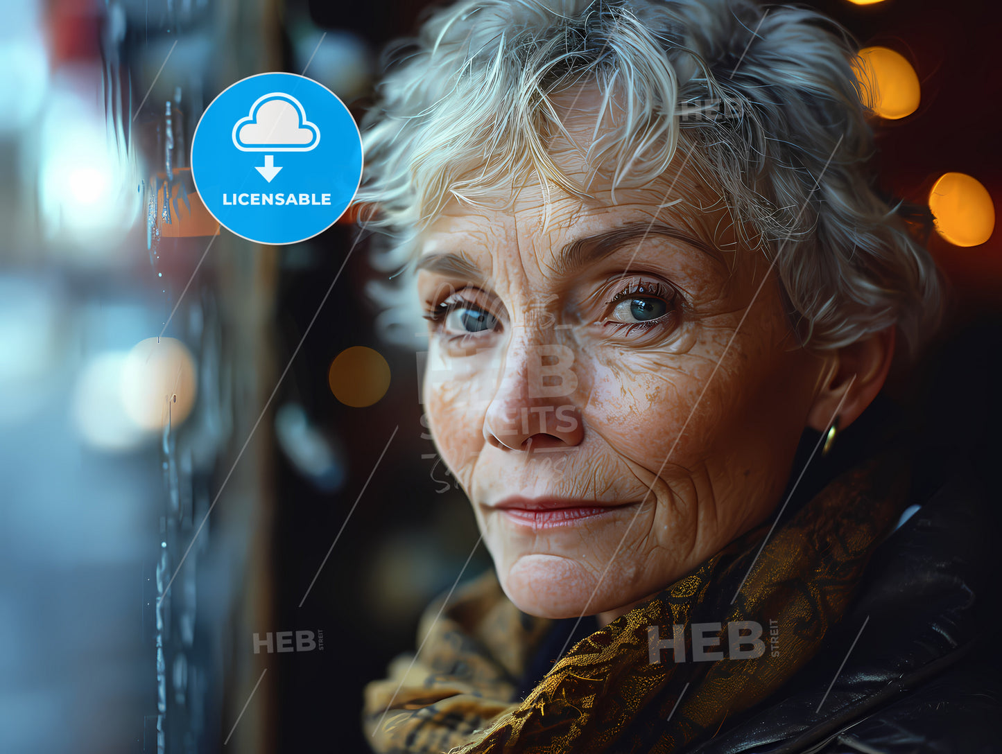 An Analogue Over The Shoulder Shot, A Woman Looking Out A Window