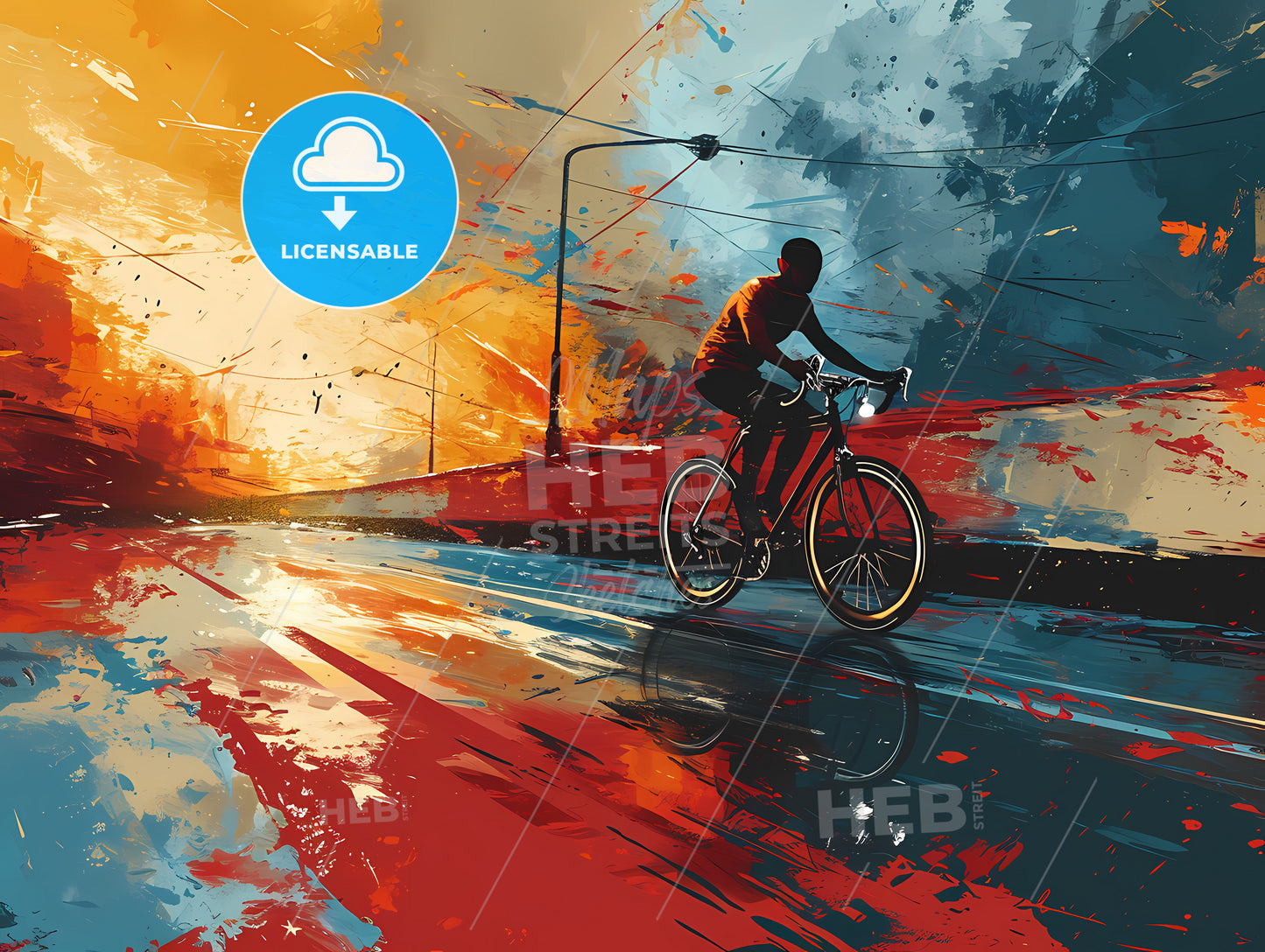 The Triathlon Canyon Bicycle, A Man Riding A Bicycle