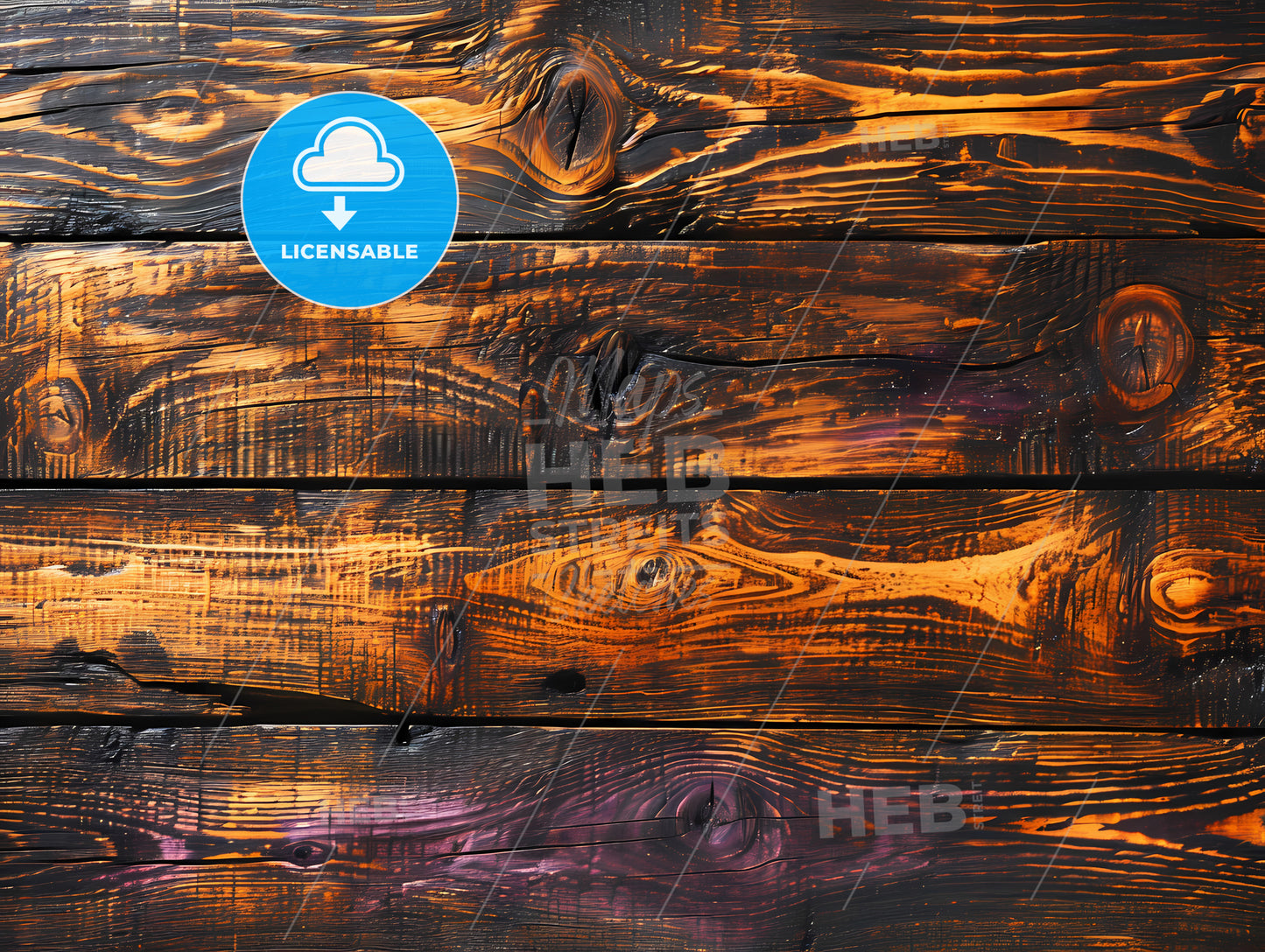 Overhead View Wood Table Top Flat, A Wood Planks With Different Colors