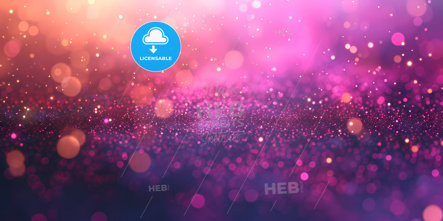 Abstract Background With Colorful Motion Lines And Bokeh Lights, Digital Wallpaper - A Pink And Purple Glitter