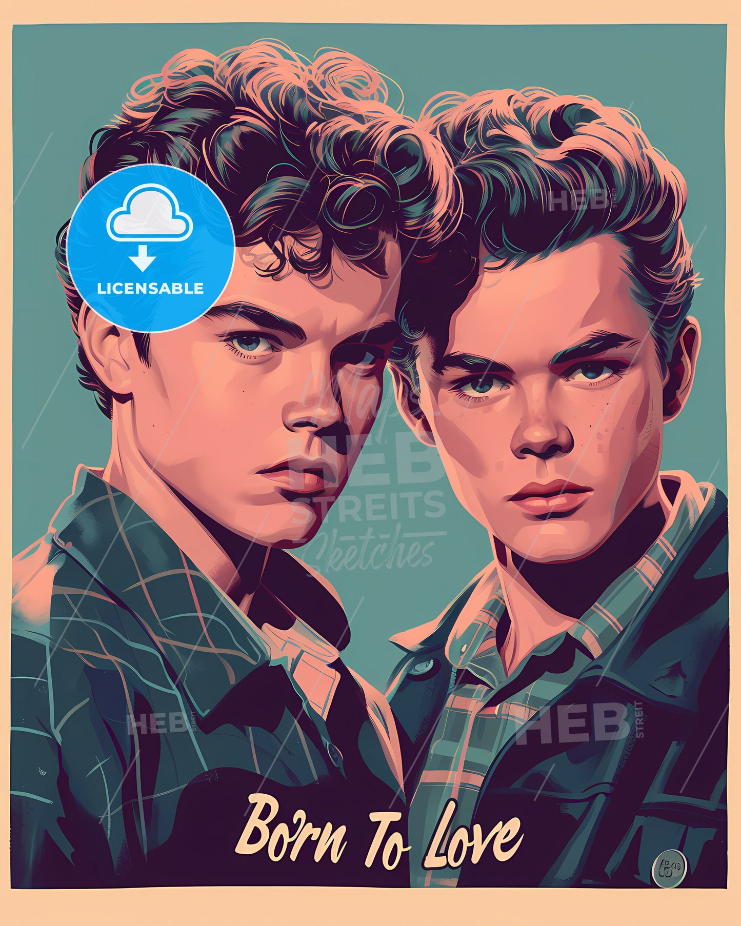 Lgbt Couple Born To Love - A Couple Of Men Looking At The Camera