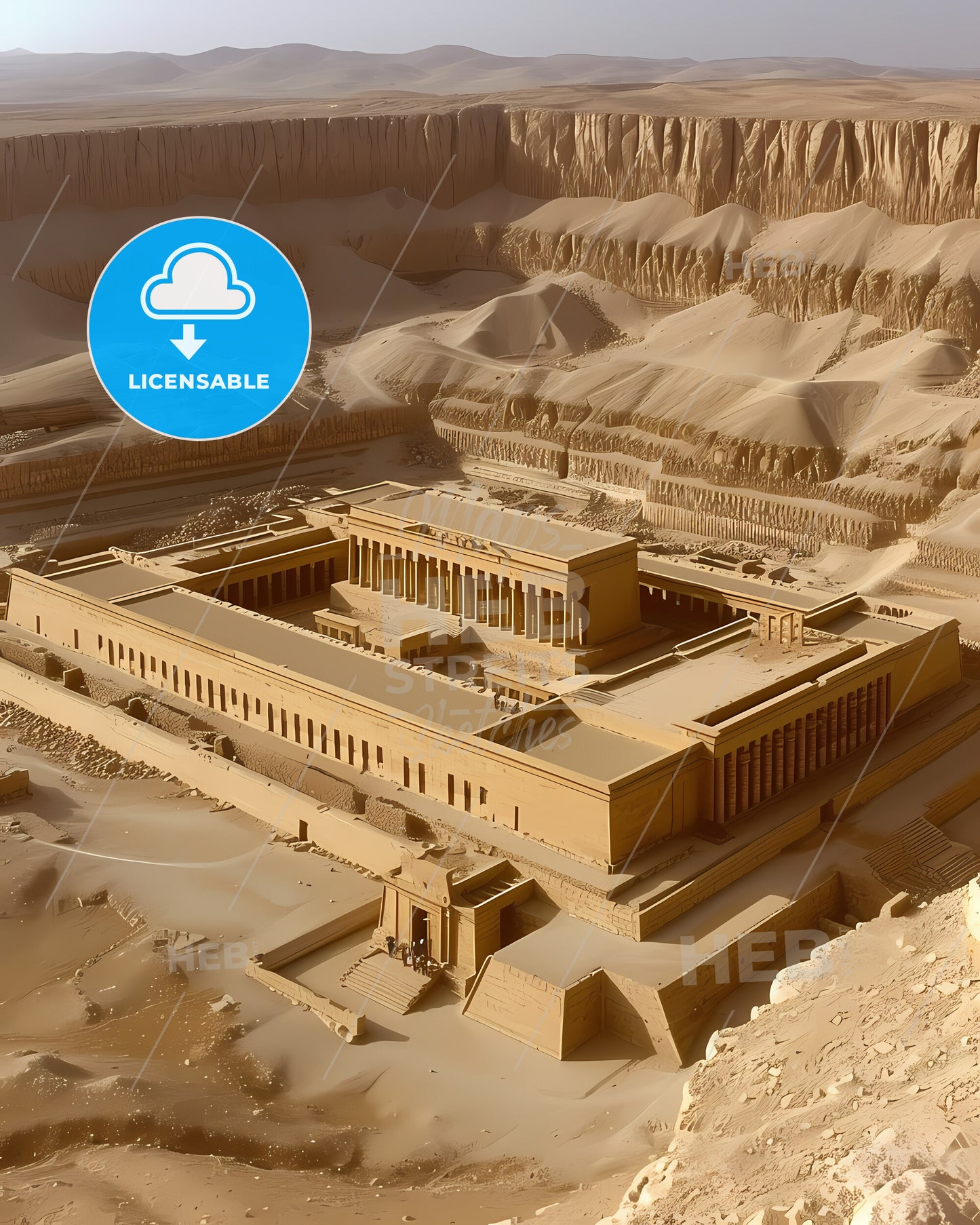 Ancient Israel - An Ancient Building In The Desert