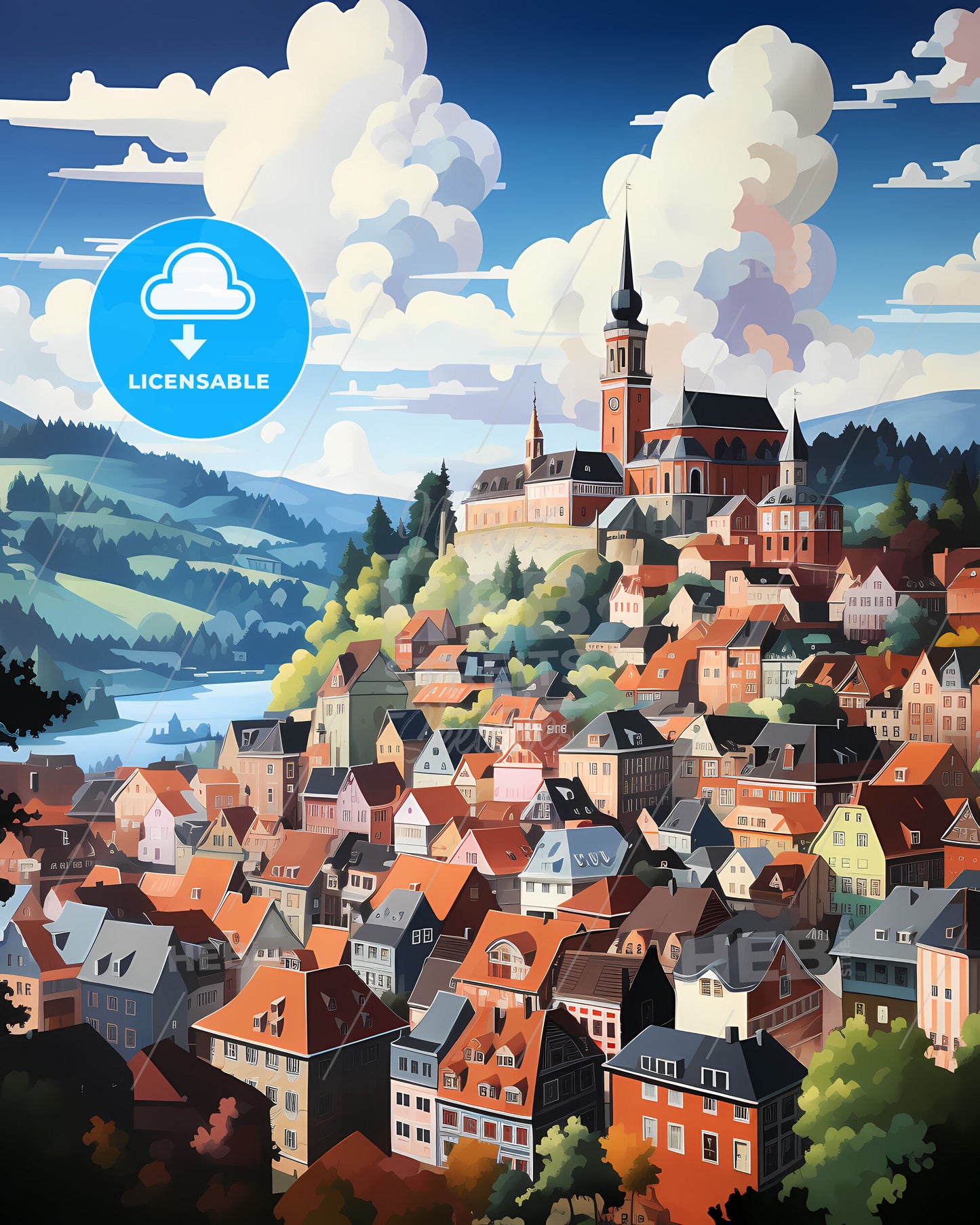 Charleroi, Belgium - A Town With A Church On Top Of It