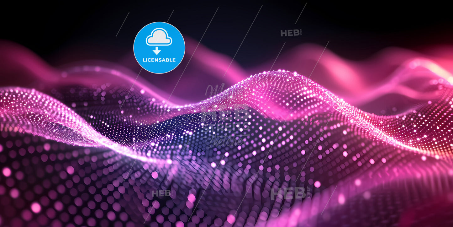 Abstract Neon Wallpaper - A Purple And Pink Wavy Surface