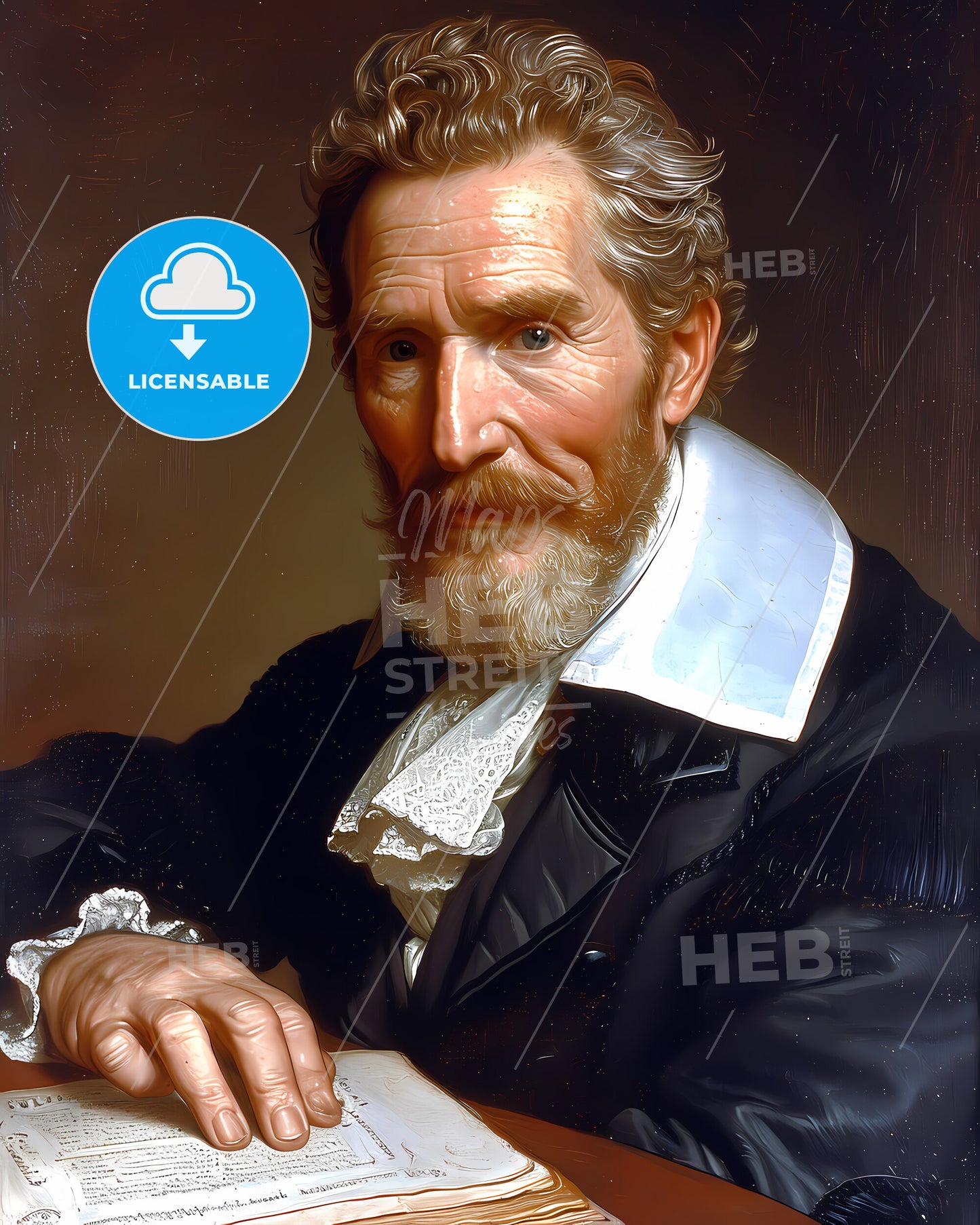 Charles Of Essex, A Relic Of The Age - A Man With A Beard And Mustache