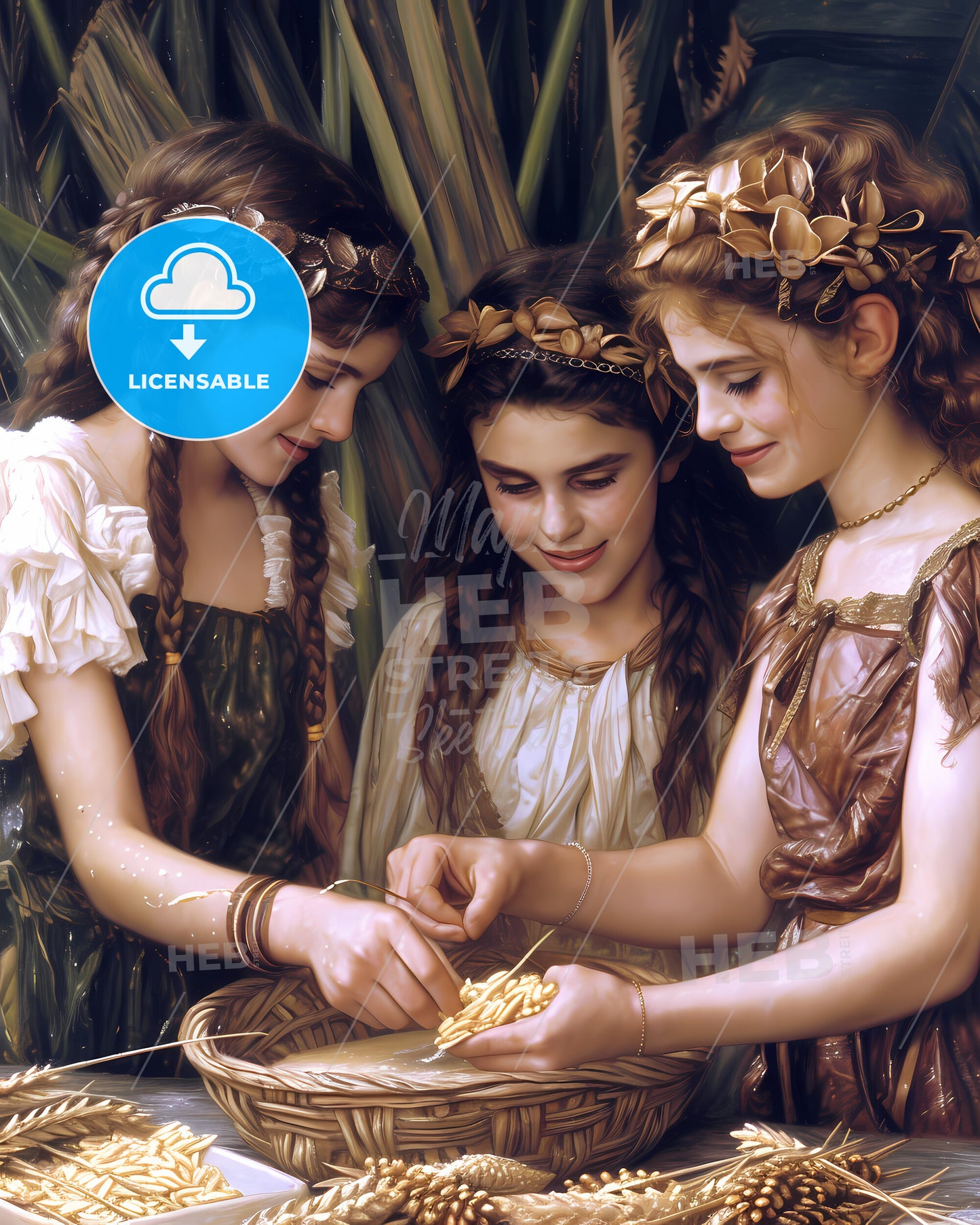 Lebanon Country Life In 2000 Bc - A Group Of Girls In Clothing