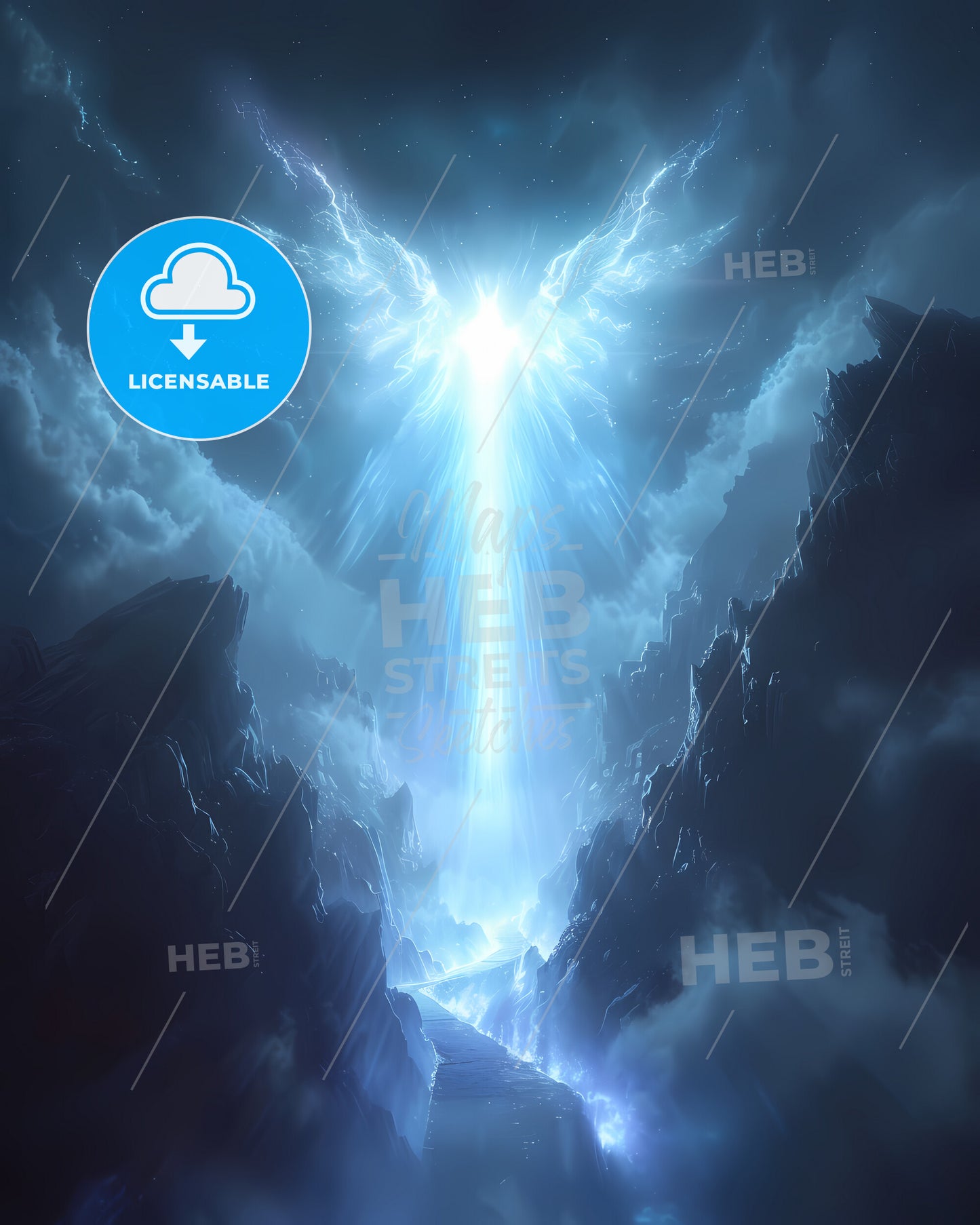 The Story Of The Children Of Israel Entering The Heavenly City - A Light Shining Through The Clouds